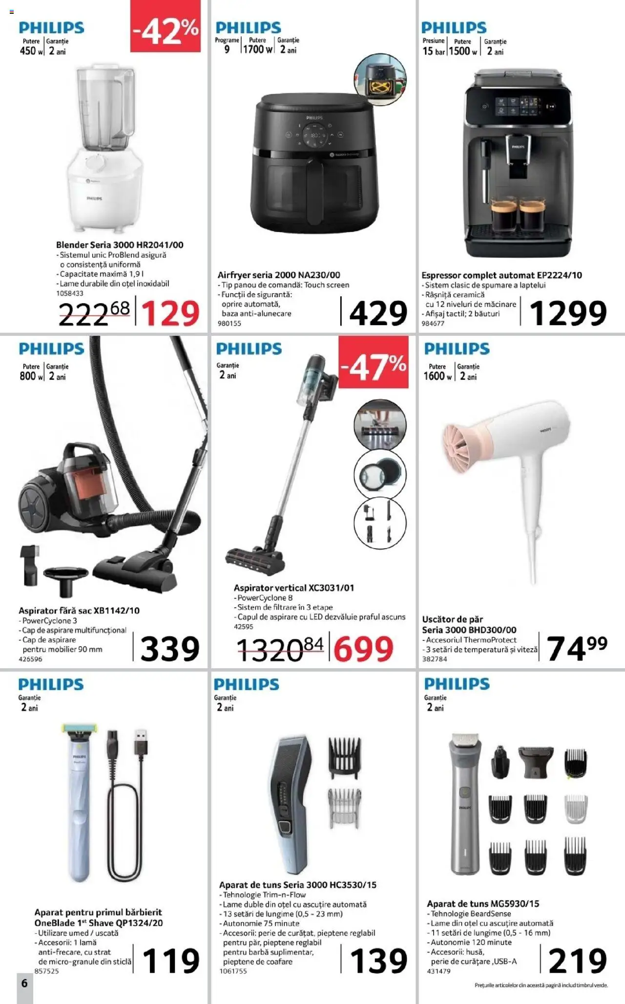 Catalog Selgros 17 - 29 Octombrie 2025 | Pagina 6 | Produse: Espressor, Pieptene, Uscător, Uscător De Păr