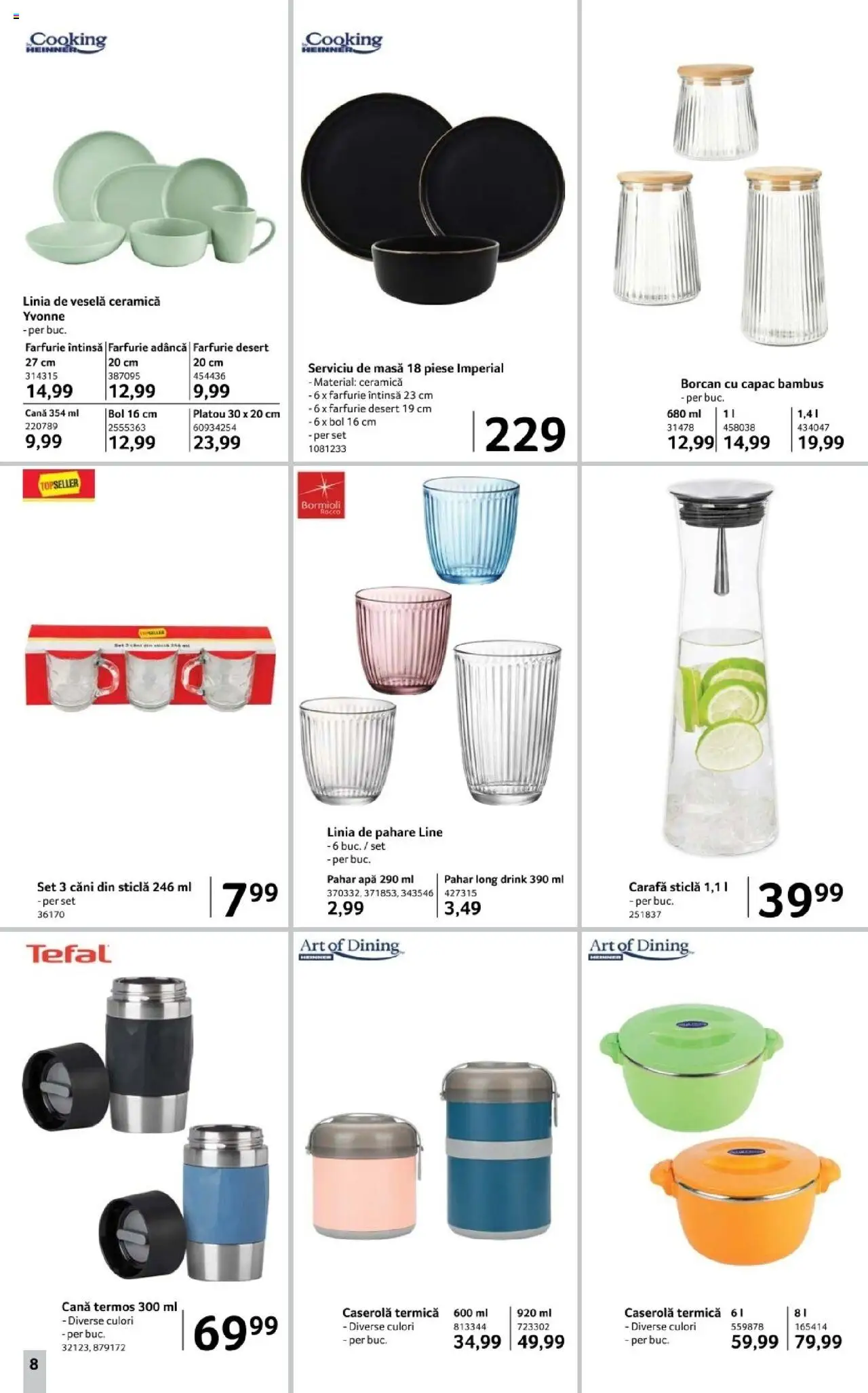 Catalog Selgros 17 - 29 Octombrie 2025 | Pagina 8 | Produse: Bol, Masă, Termos, Borcan
