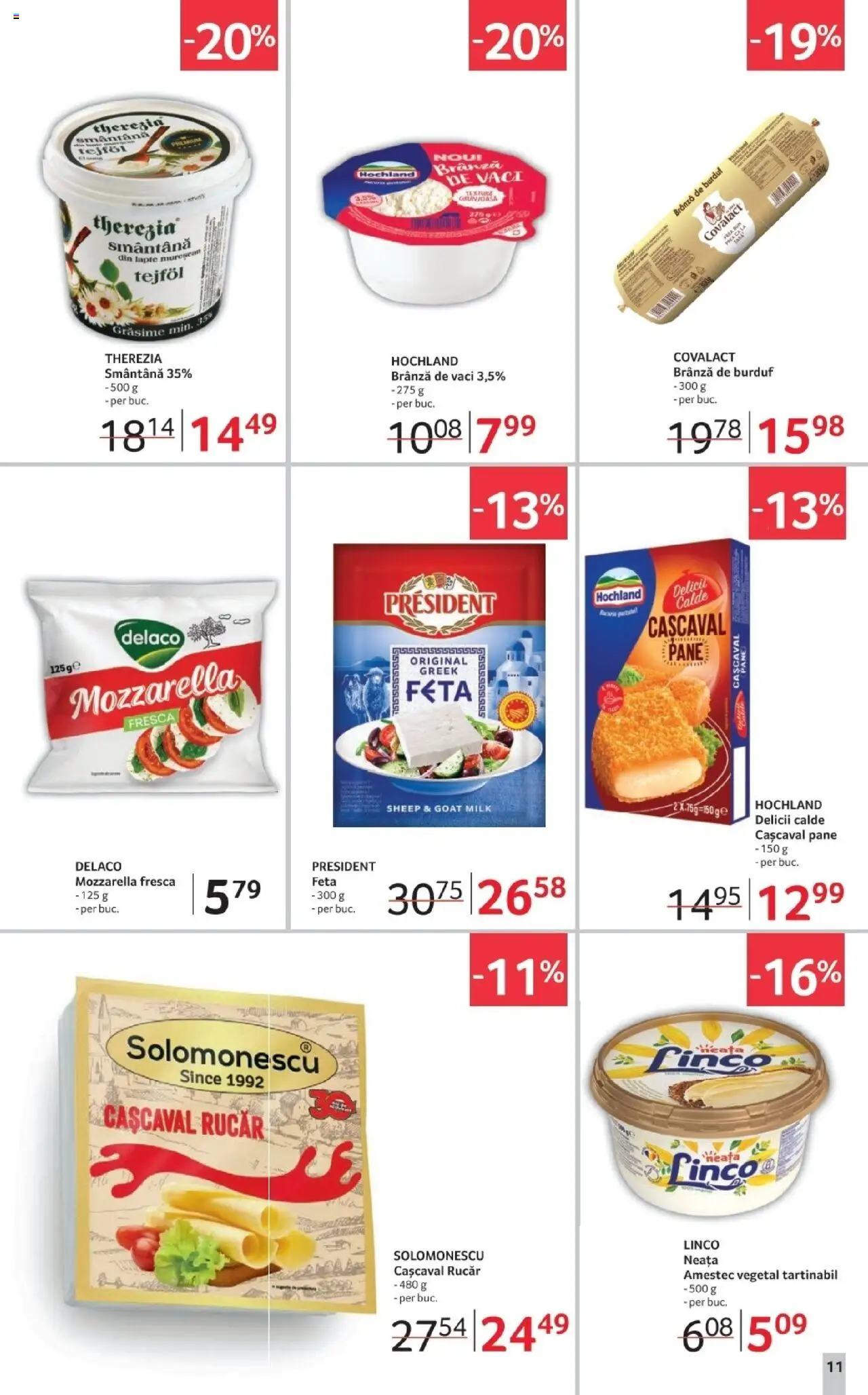 Catalog Selgros 17 - 29 Octombrie 2025 | Pagina 11 | Produse: Light Kedi Konservesi, Mozzarella, Lapte, Smântână