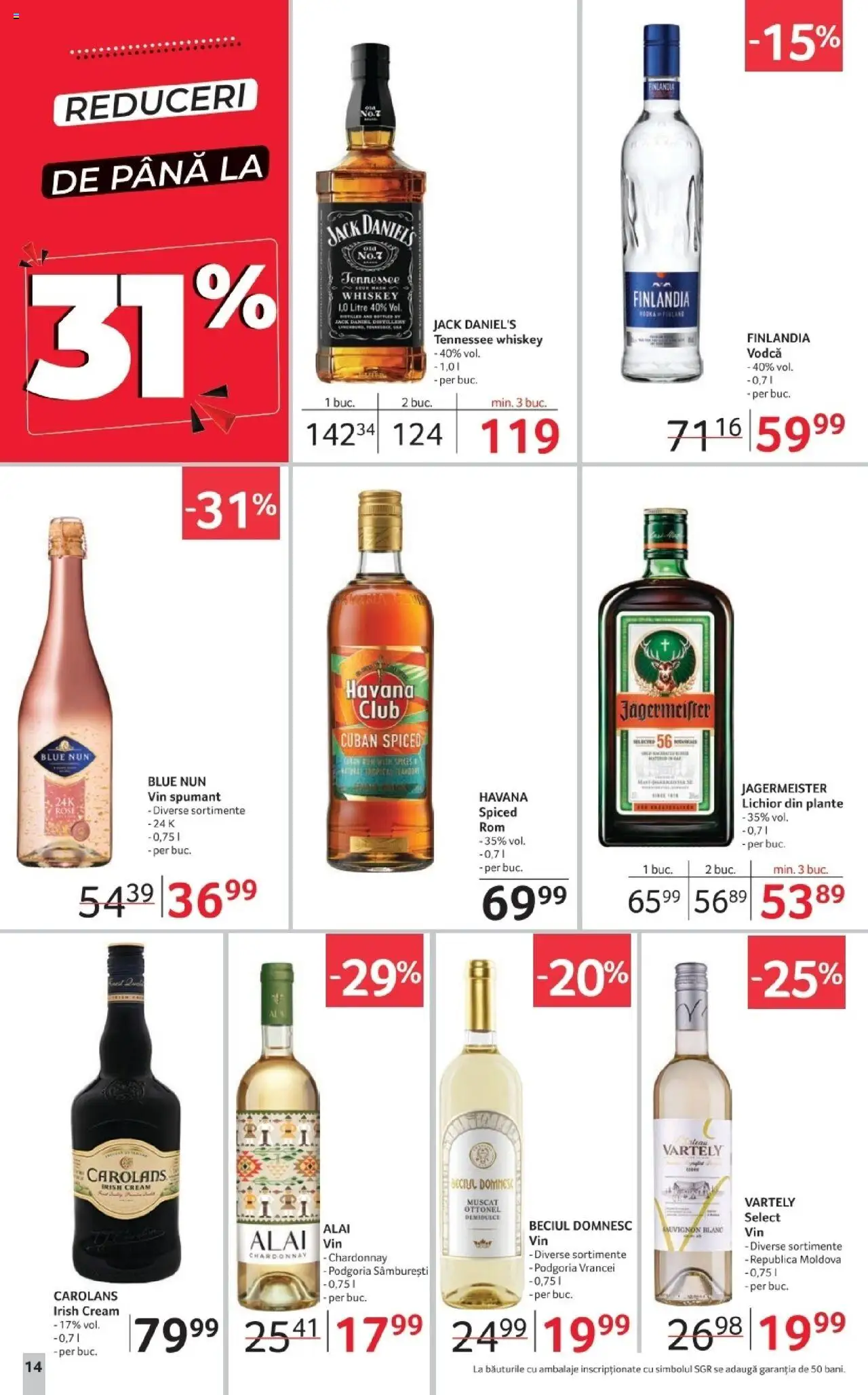 Catalog Selgros 17 - 29 Octombrie 2025 | Pagina 14 | Produse: Su ısıtıcı, Lichior, Vin, Whiskey