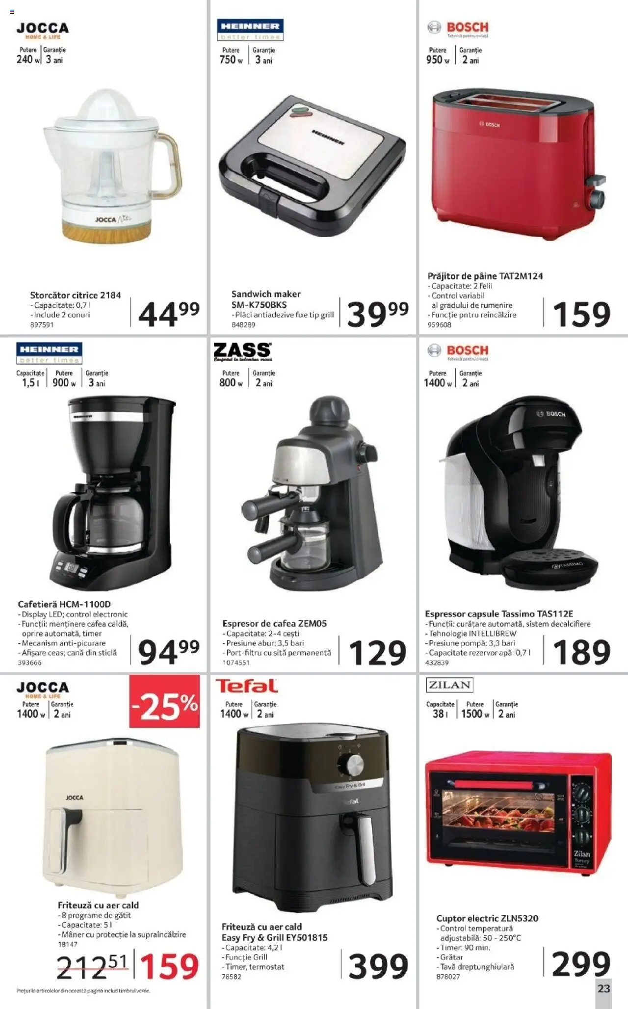Catalog Selgros 17 - 29 Octombrie 2025 | Pagina 23 | Produse: Cuptor, Cafetieră, Grătar, Pâine