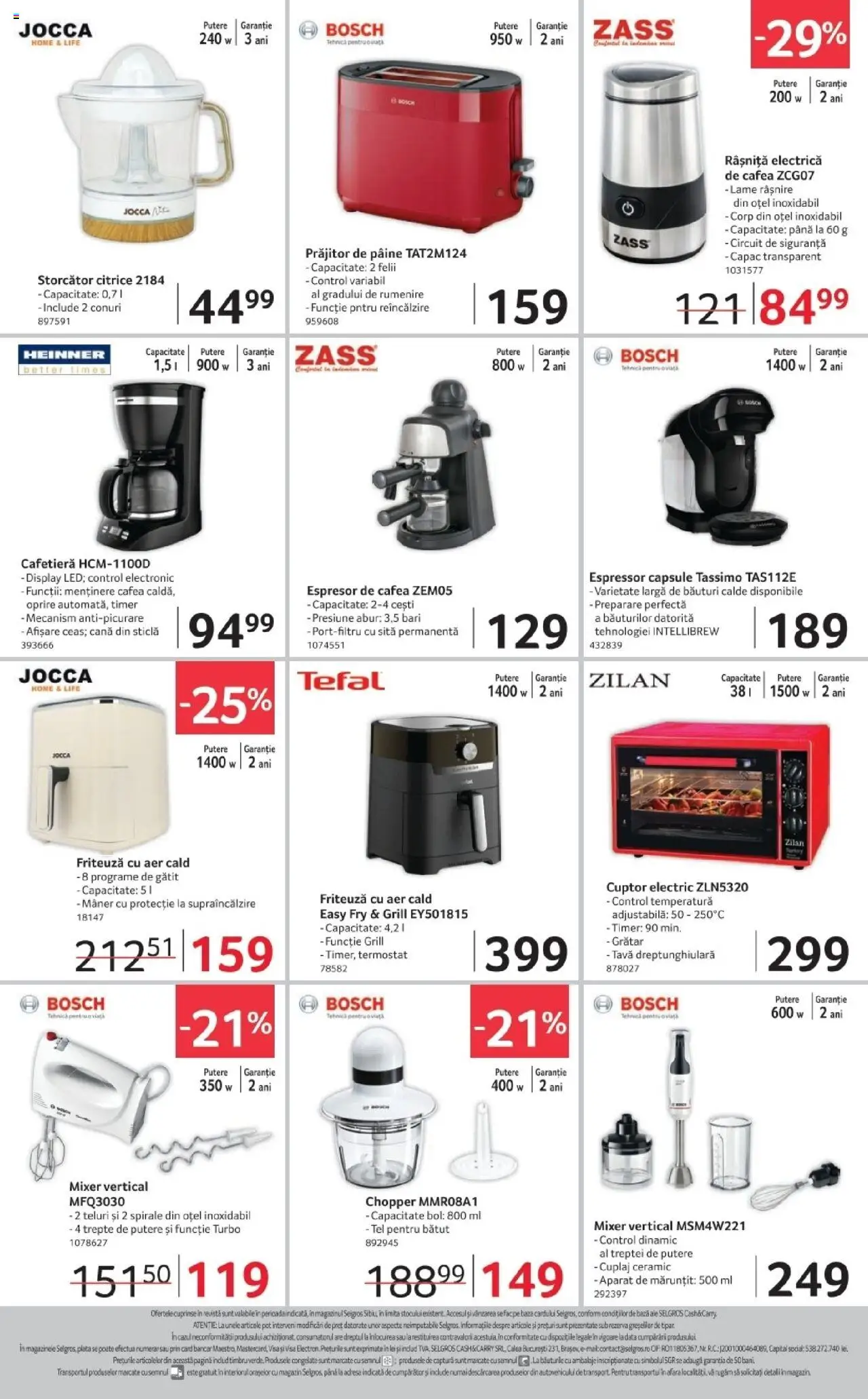 Catalog Selgros 17 - 29 Octombrie 2025 | Pagina 24 | Produse: Cafetieră, Bol, Sită, Pâine