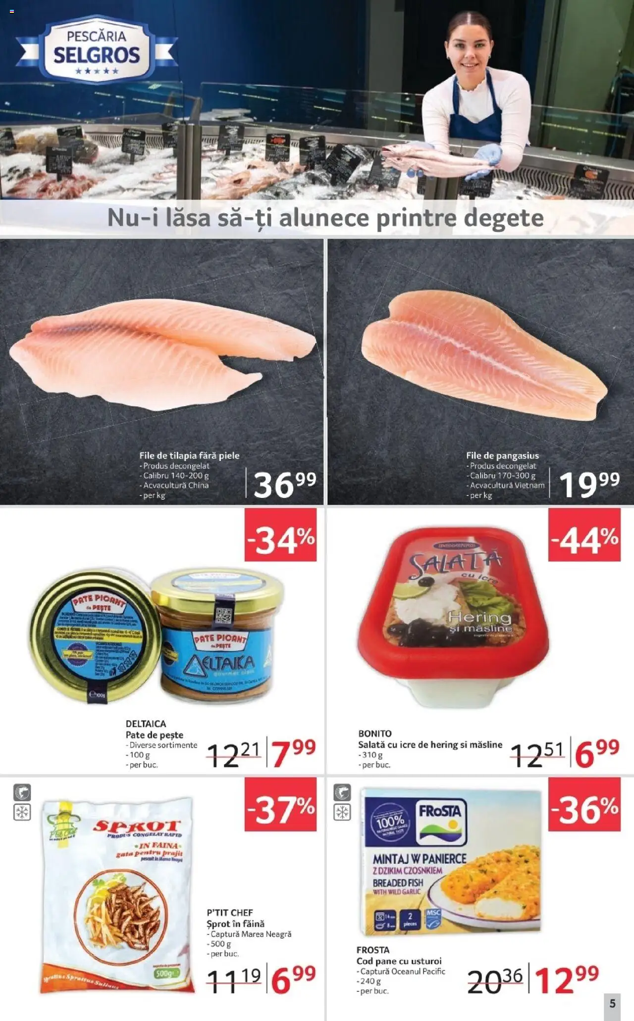 Catalog Selgros 17 - 29 Octombrie 2025 | Pagina 5 | Produse: Pate, Esmer şeker, Salată, Usturoi