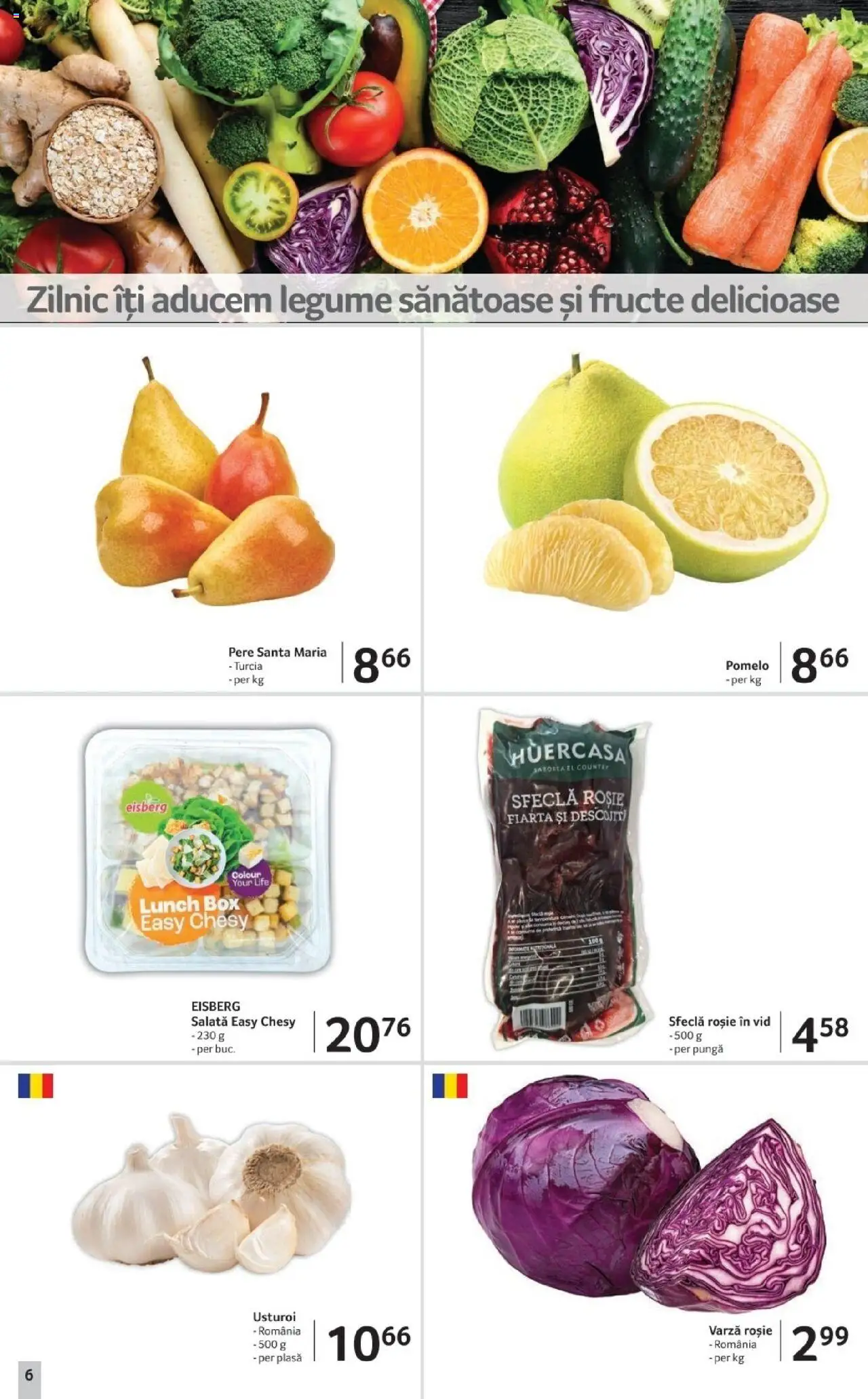 Catalog Selgros 17 - 29 Octombrie 2025 | Pagina 6 | Produse: Salată, Legume, Fructe, Usturoi