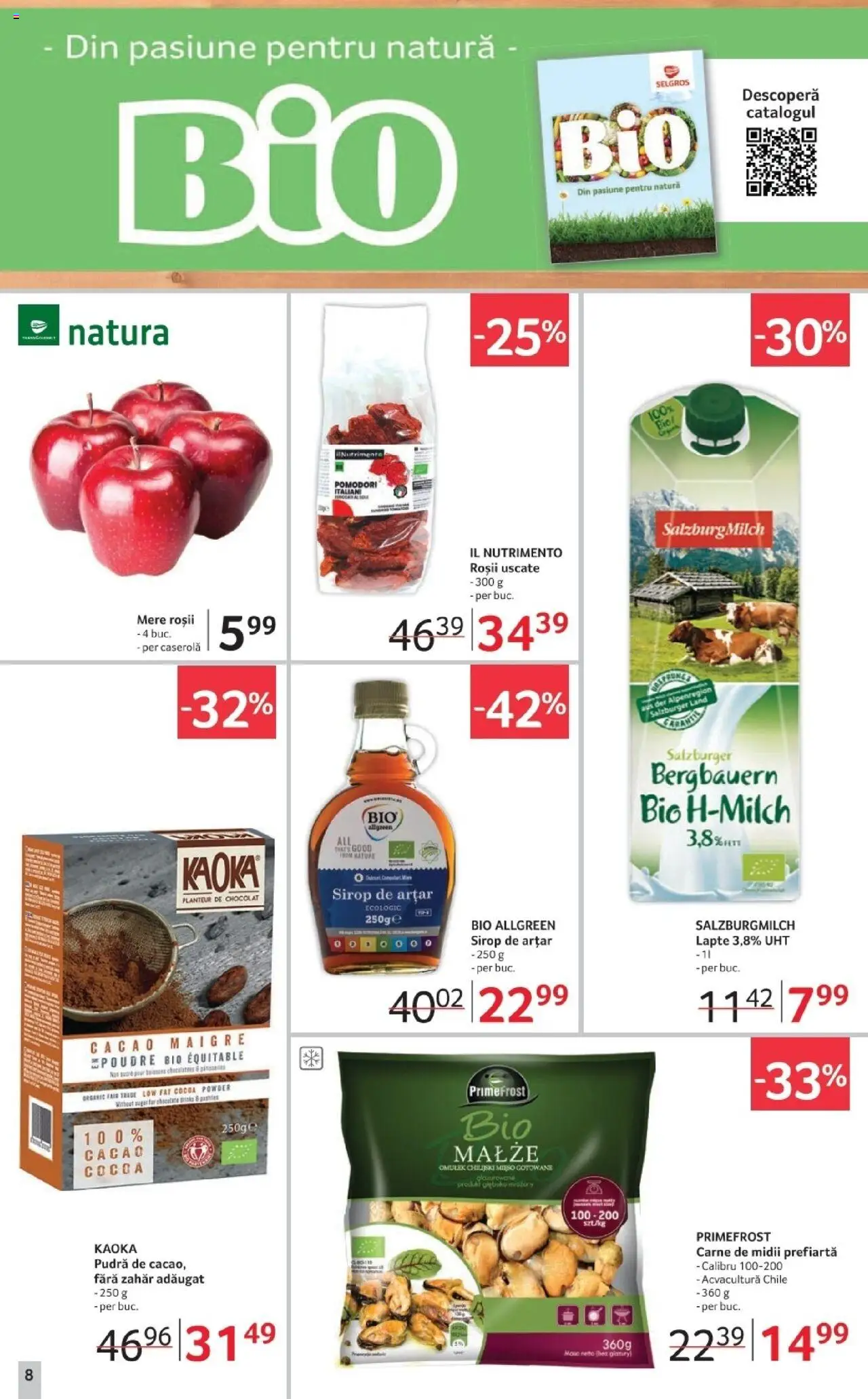 Catalog Selgros 17 - 29 Octombrie 2025 | Pagina 8 | Produse: Şerit ödül, Sirop de arțar, Roșii, Sirop