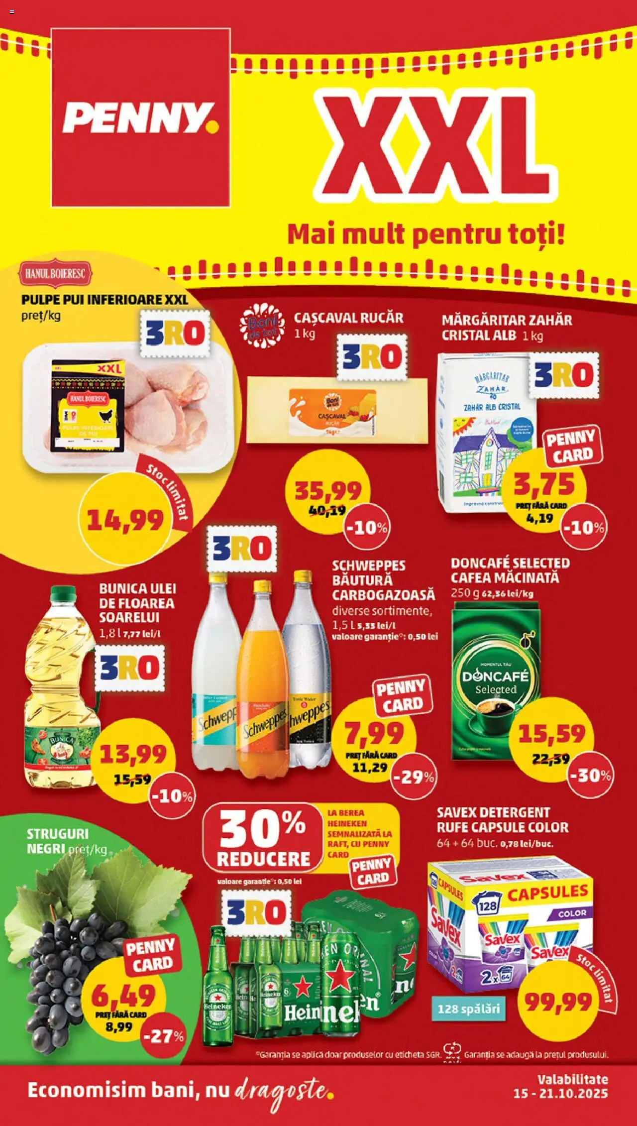 Catalog PENNY Market 15 - 20 Octombrie 2025 | Pagina 1 | Produse: Hacıyatmaz Kedi Oyuncağı, Ulei, Detergent, Bant