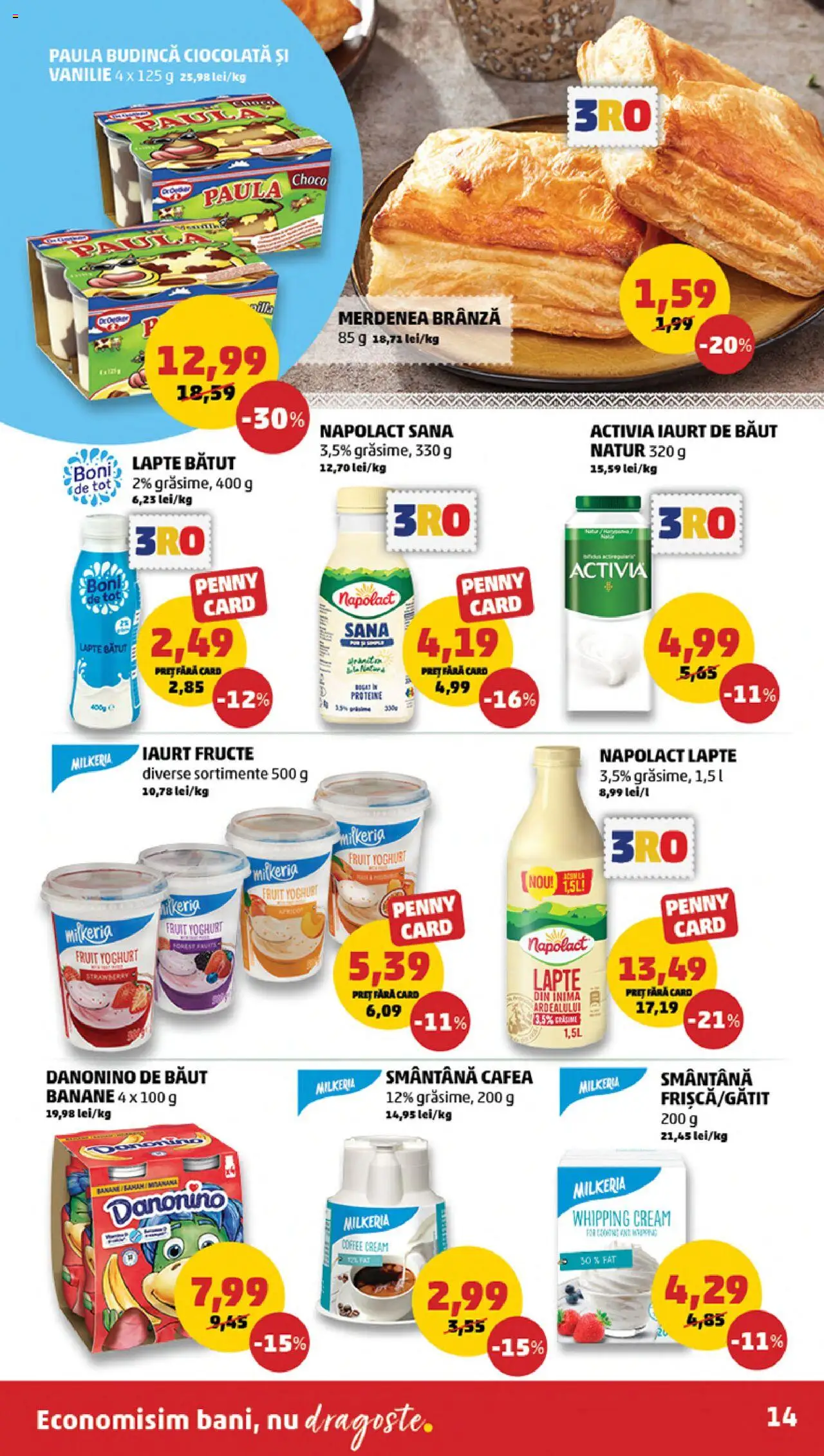 Catalog PENNY Market 15 - 20 Octombrie 2025 | Pagina 14 | Produse: Brânză, Ciocolată, Smântână, Fructe