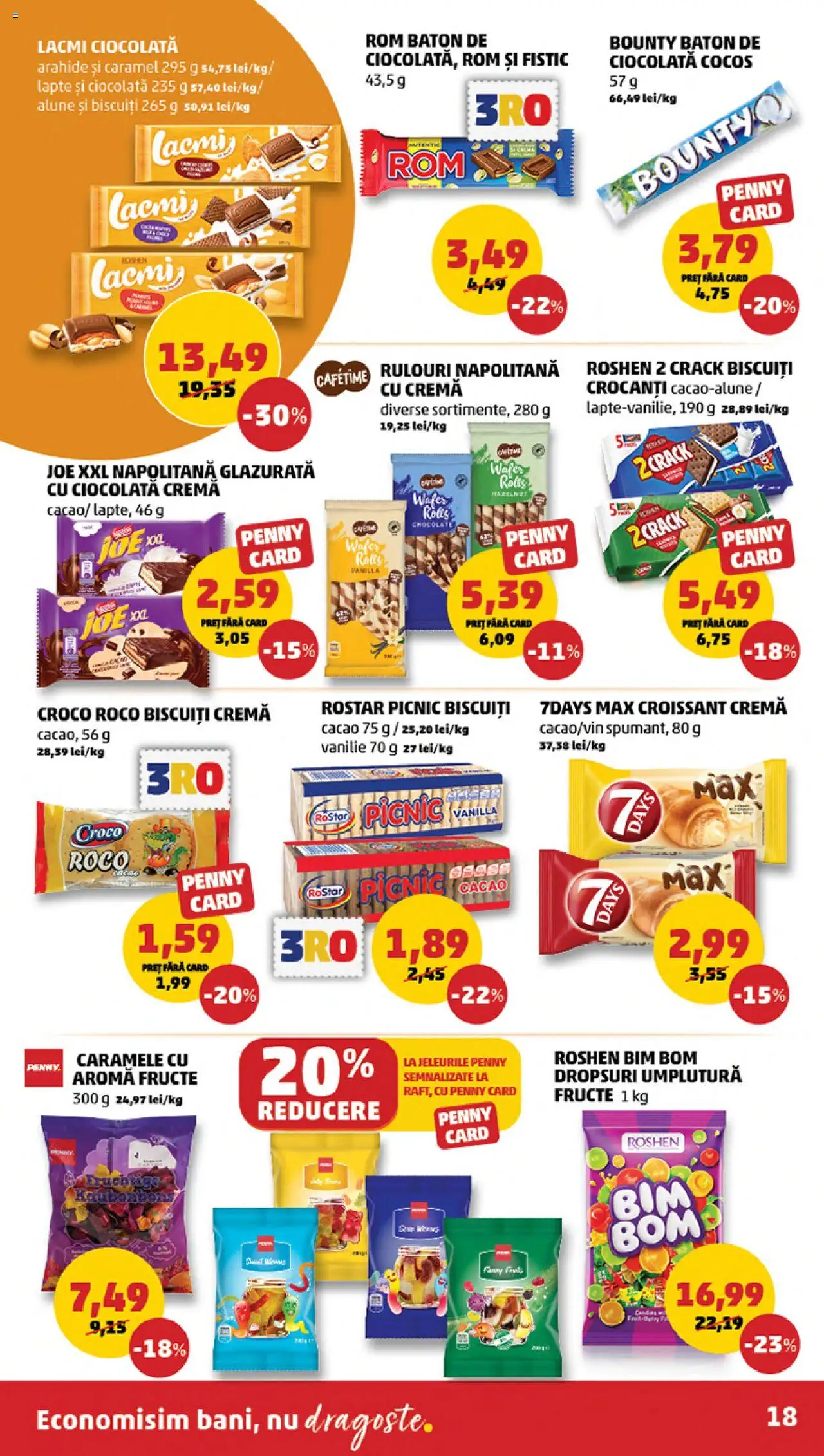 Catalog PENNY Market 15 - 20 Octombrie 2025 | Pagina 18 | Produse: Arahide, Lapte, Ciocolată, Caramele