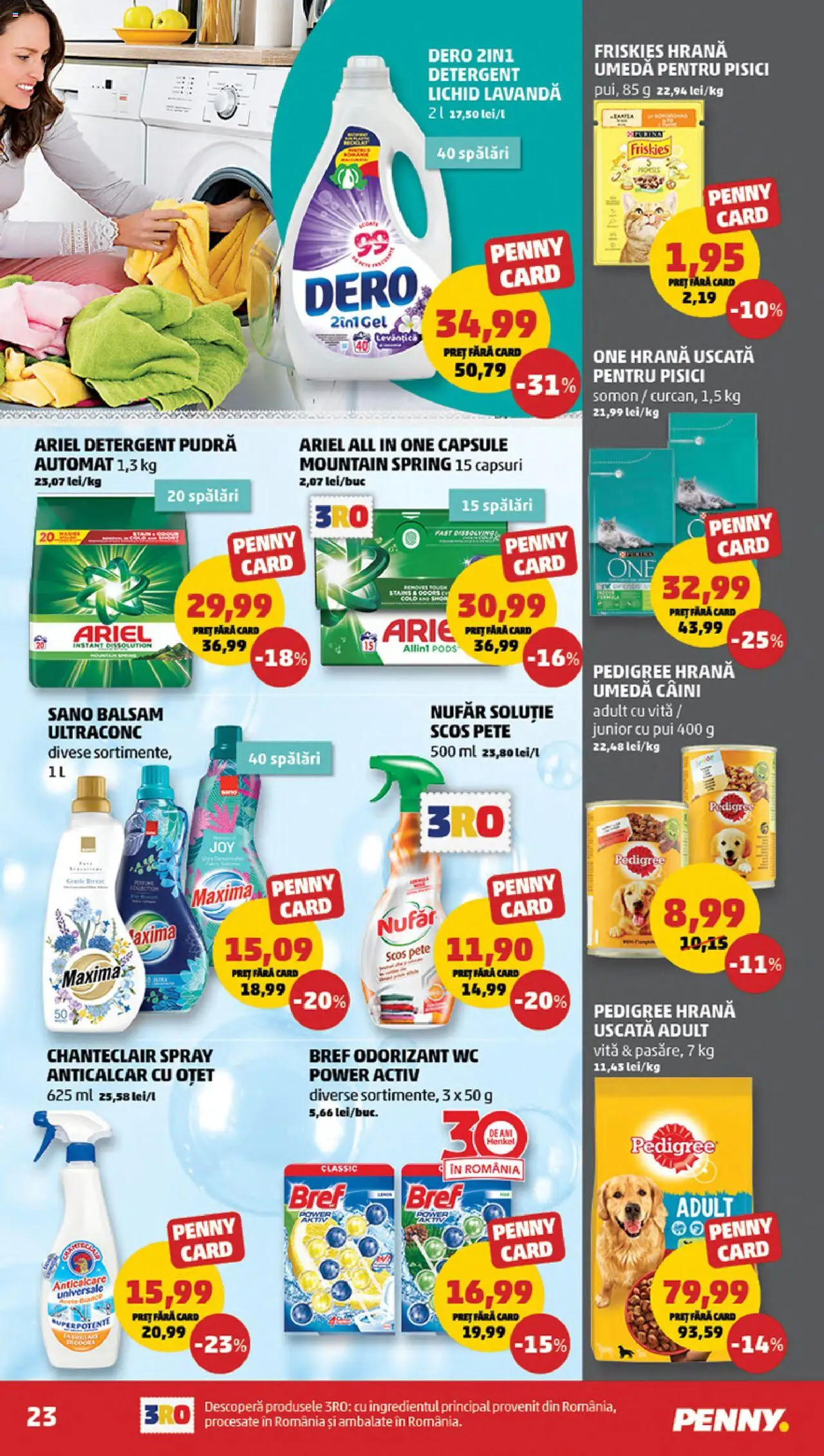 Catalog PENNY Market 15 - 20 Octombrie 2025 | Pagina 23 | Produse: Hacıyatmaz Kedi Oyuncağı, Pudră, Balsam, Detergent