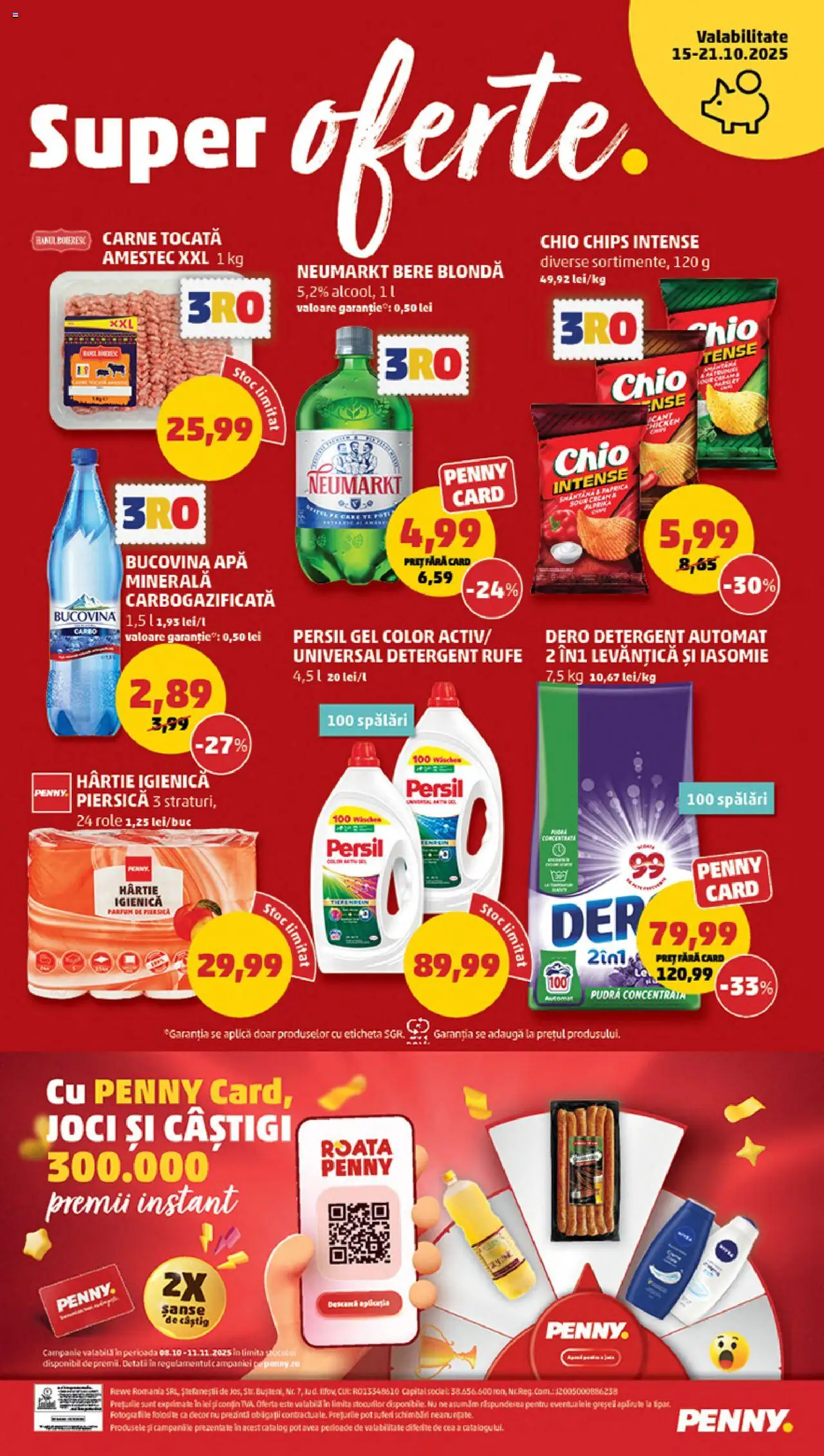 Catalog PENNY Market 15 - 20 Octombrie 2025 | Pagina 24 | Produse: Piersică, Pudră, Bere, Carne tocată
