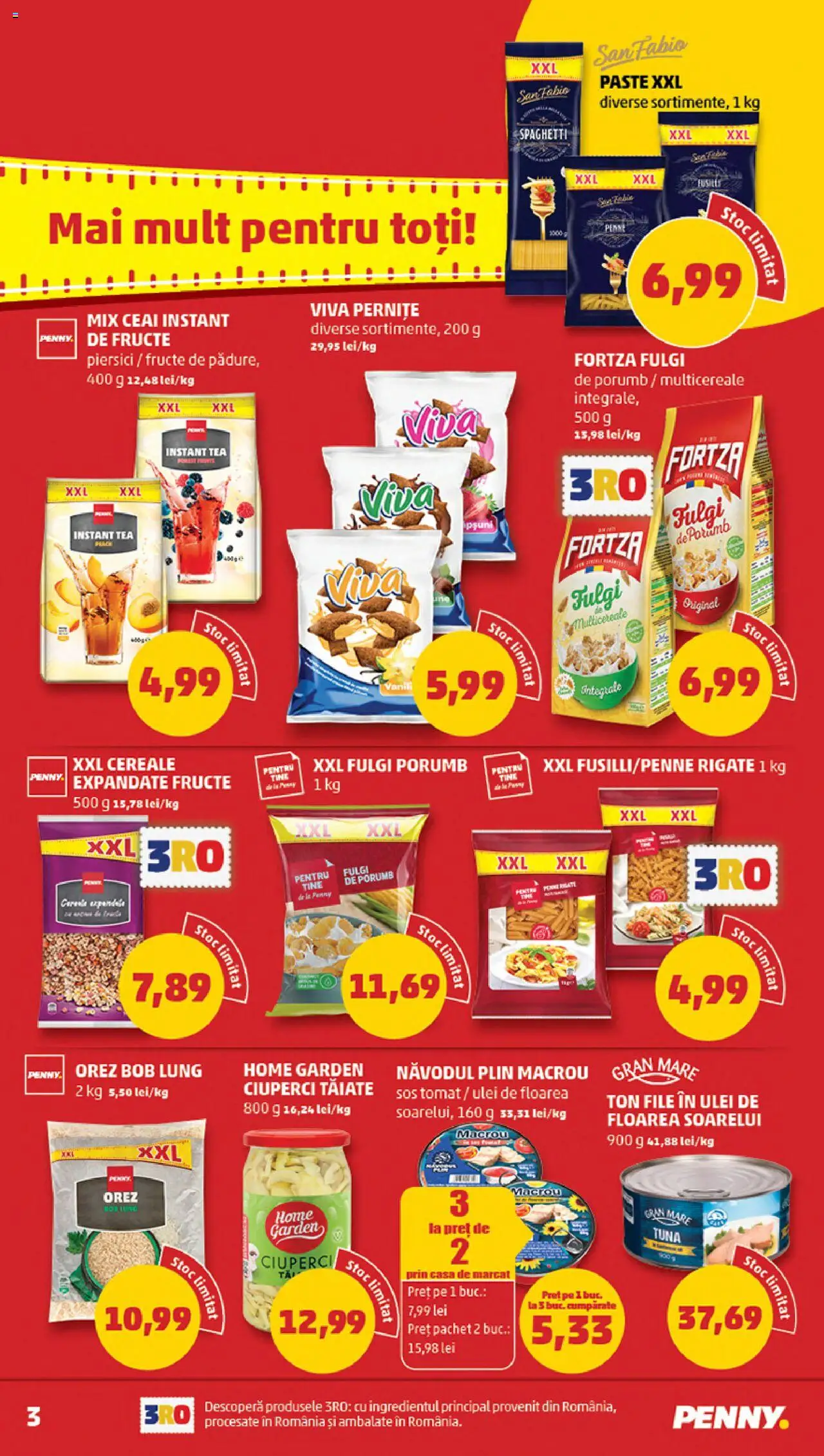 Catalog PENNY Market 15 - 20 Octombrie 2025 | Pagina 3 | Produse: Cereale, Paste, Porumb, Bant