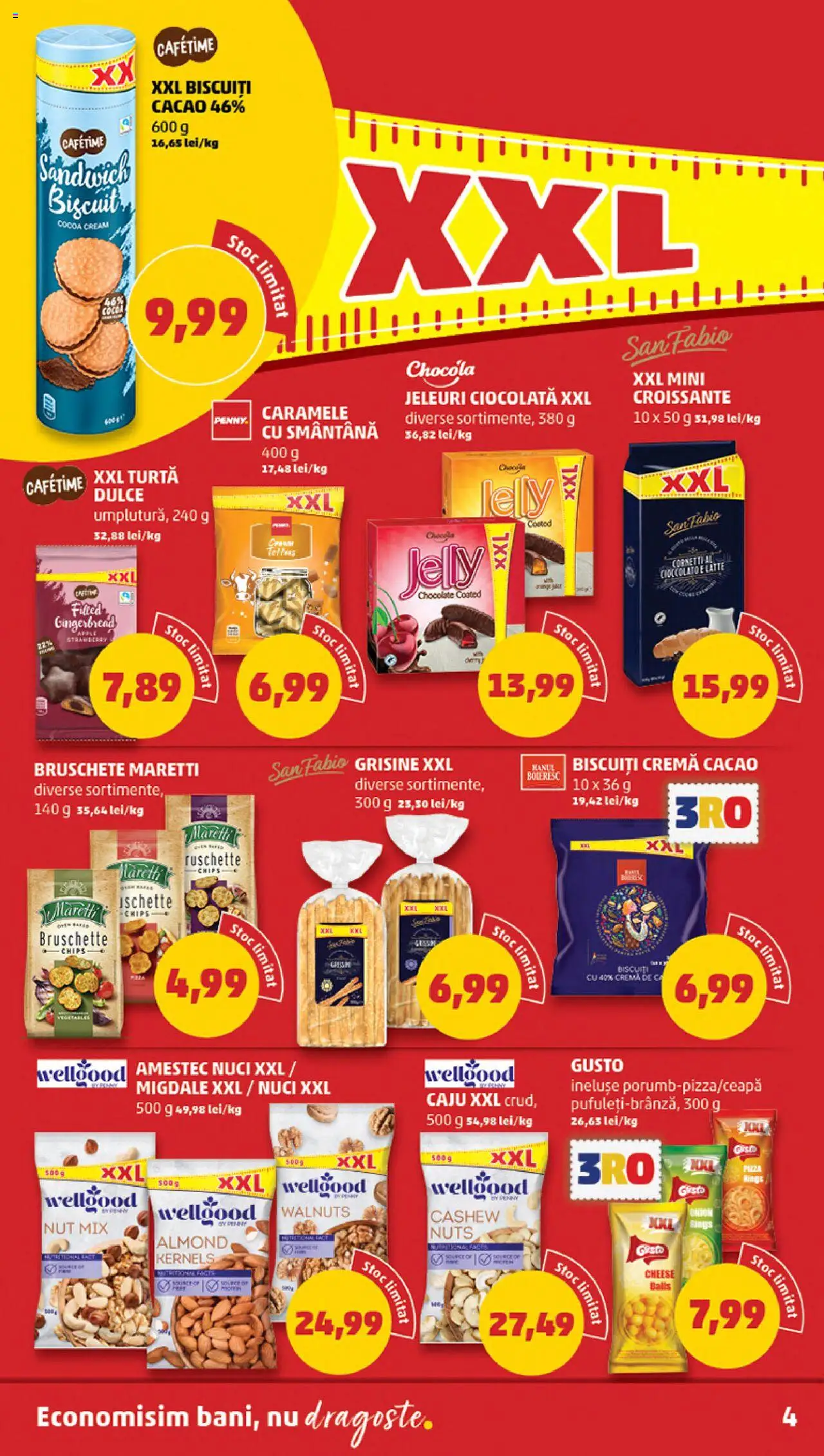 Catalog PENNY Market 15 - 20 Octombrie 2025 | Pagina 4 | Produse: Pizza, Smântână, Turtă dulce, Caramele