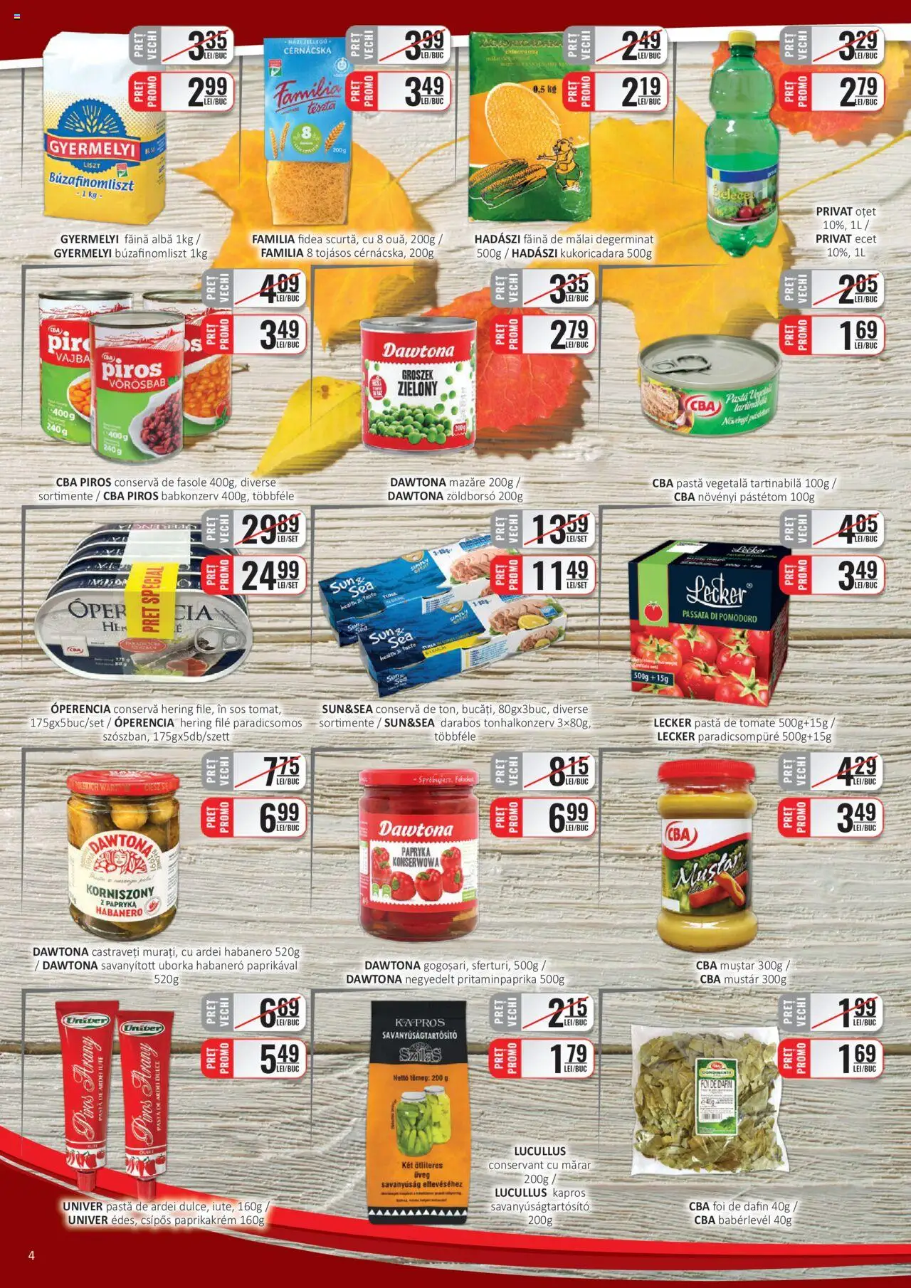 Catalog CBA 16 - 30 Octombrie 2025 | Pagina 4 | Produse: Ardei, Oțet, Mălai, Sos