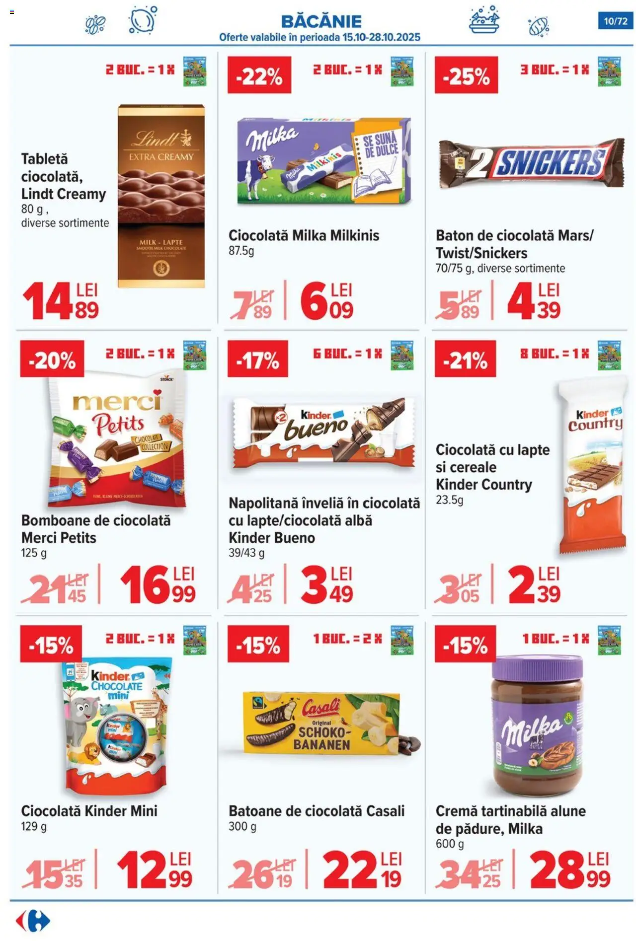 Catalog Carrefour 15 Octombrie - 3 Noiembrie 2025 | Pagina 11 | Produse: Alune, Cremă, Bomboane, Cereale