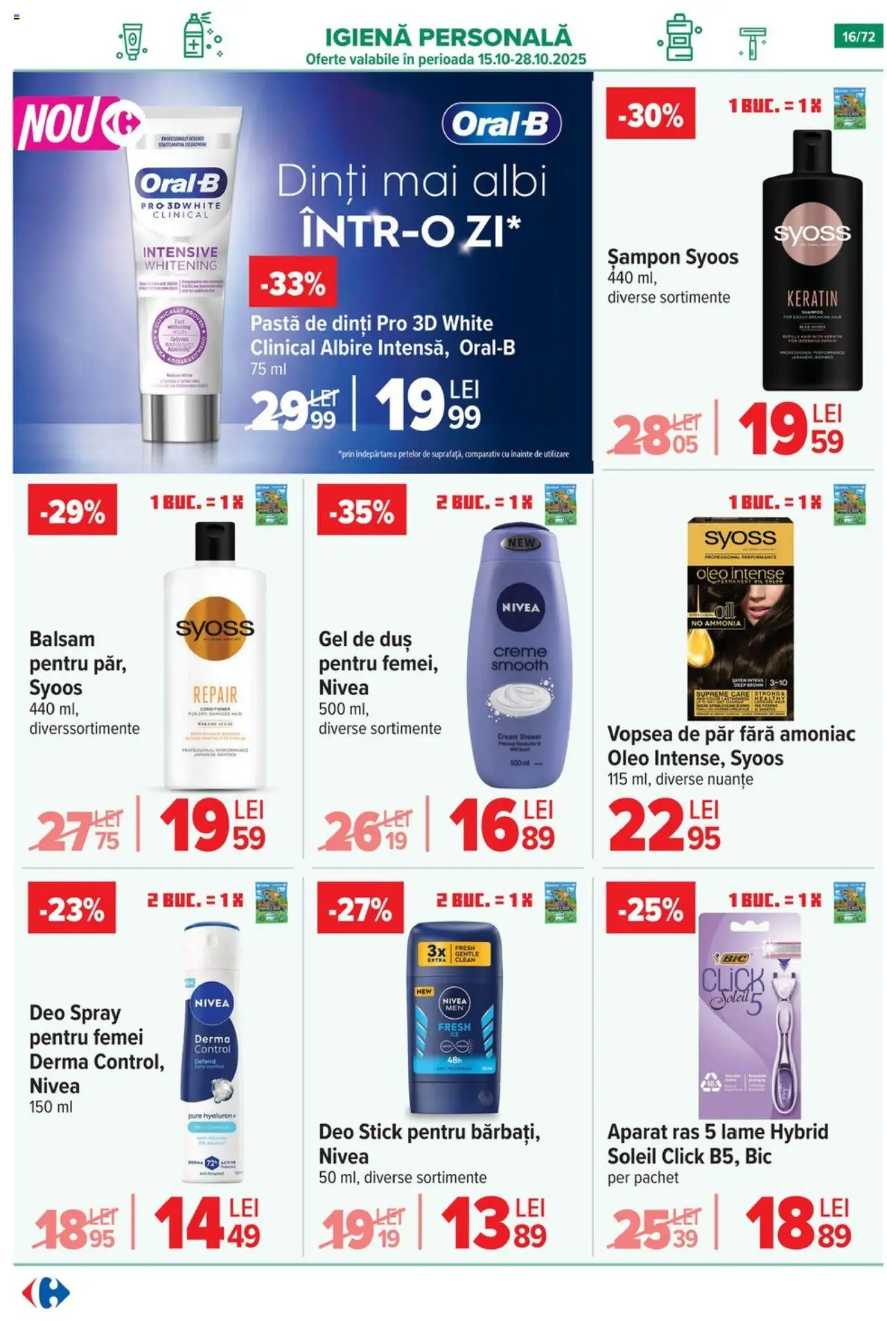 Catalog Carrefour 15 Octombrie - 3 Noiembrie 2025 | Pagina 17 | Produse: Pomelo, Vopsea, Balsam, Pastă de dinți