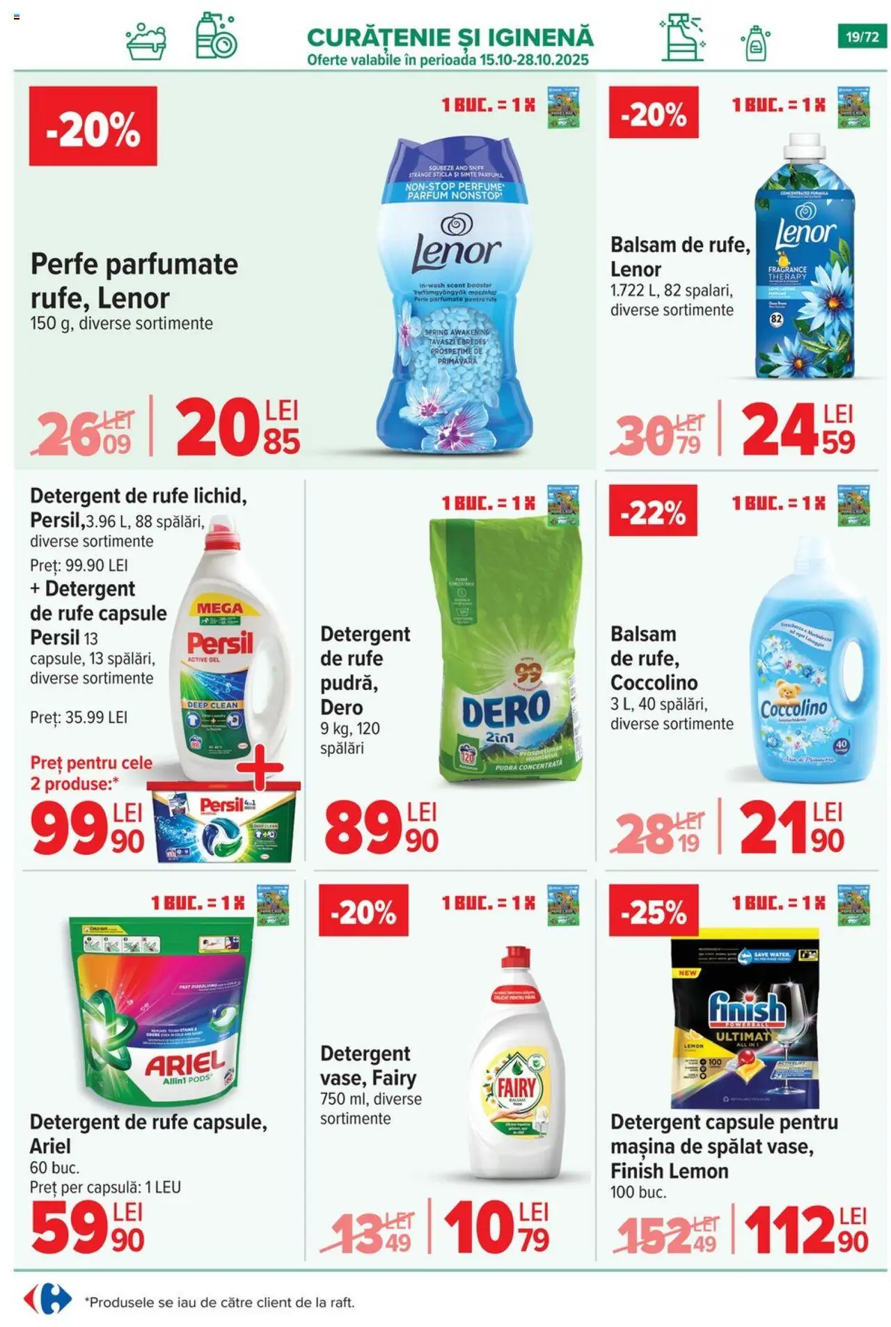 Catalog Carrefour 15 Octombrie - 3 Noiembrie 2025 | Pagina 20 | Produse: Mașină De Spălat, Parfum, Pudră, Balsam