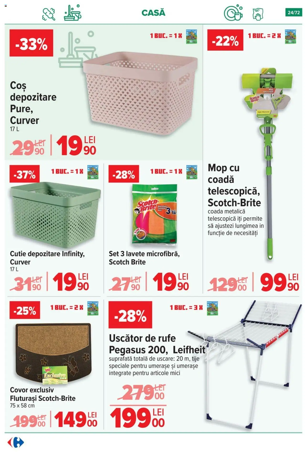 Catalog Carrefour 15 Octombrie - 3 Noiembrie 2025 | Pagina 25 | Produse: Uscător, Cutie, Covor, Mici