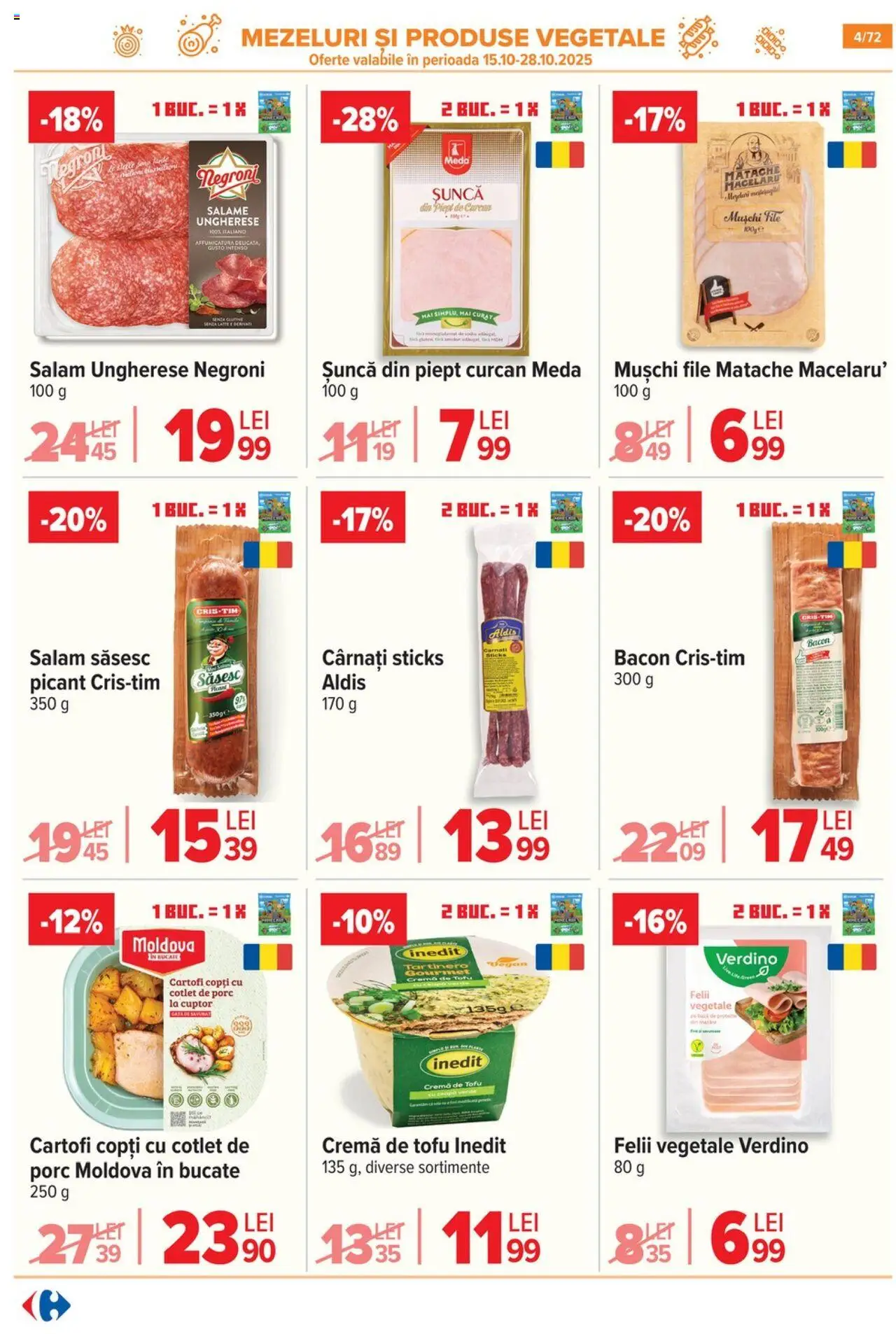 Catalog Carrefour 15 Octombrie - 3 Noiembrie 2025 | Pagina 5 | Produse: Cuptor, Lait de coco, Cremă, Cartofi