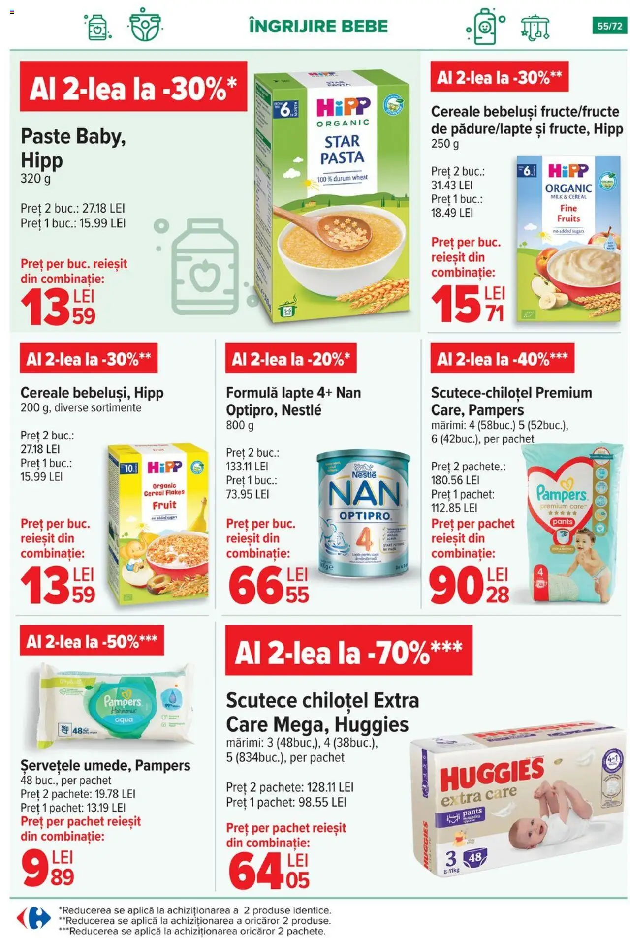 Catalog Carrefour 15 Octombrie - 3 Noiembrie 2025 | Pagina 57 | Produse: Lapte, Cereale, Paste, Scutece