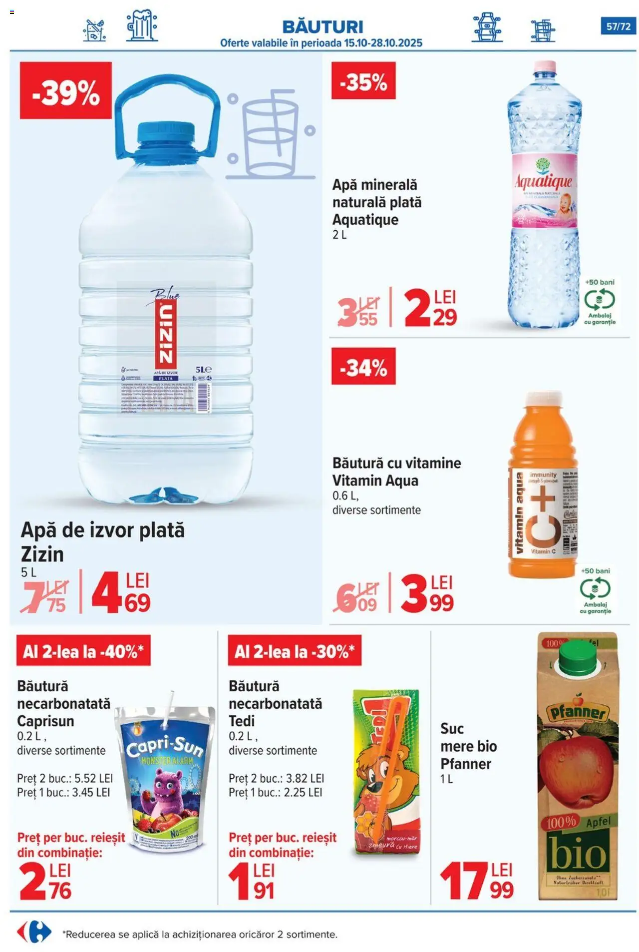 Catalog Carrefour 15 Octombrie - 3 Noiembrie 2025 | Pagina 59 | Produse: Şerit ödül, Zmeură, Mere, Apă
