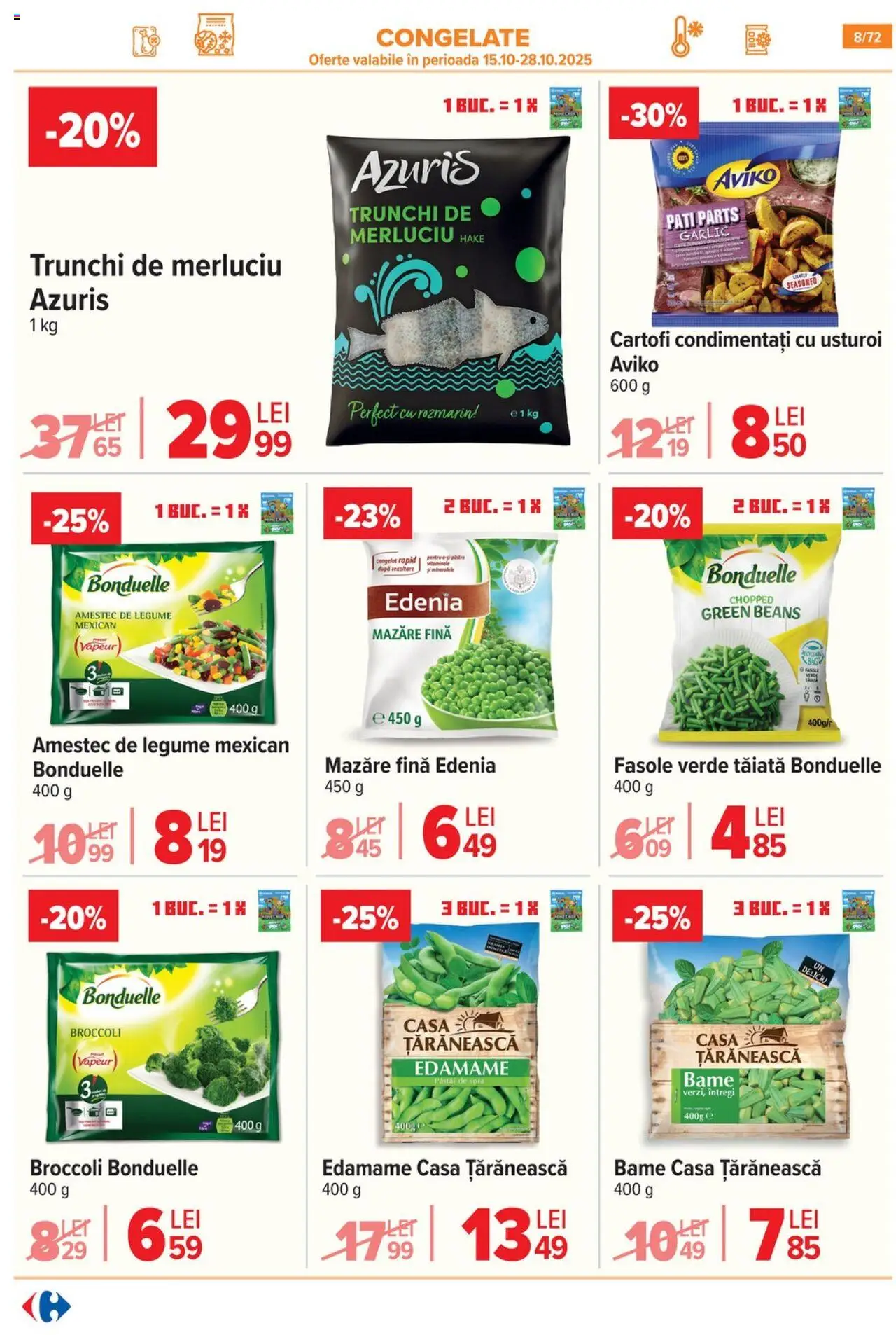 Catalog Carrefour 15 Octombrie - 3 Noiembrie 2025 | Pagina 9 | Produse: Mazăre, Fasole verde, Legume, Usturoi