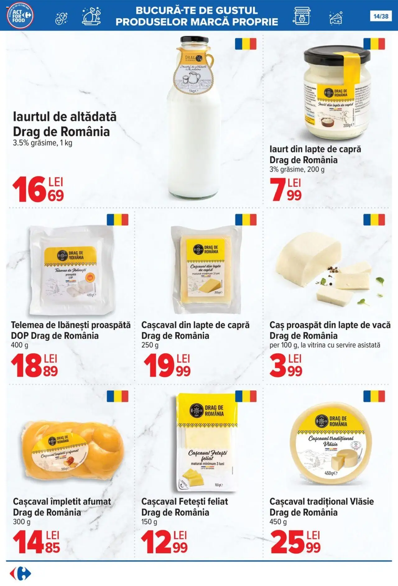 Catalog Carrefour 15 - 27 Octombrie 2025 | Pagina 14 | Produse: Vitrină, Cașcaval, Lapte
