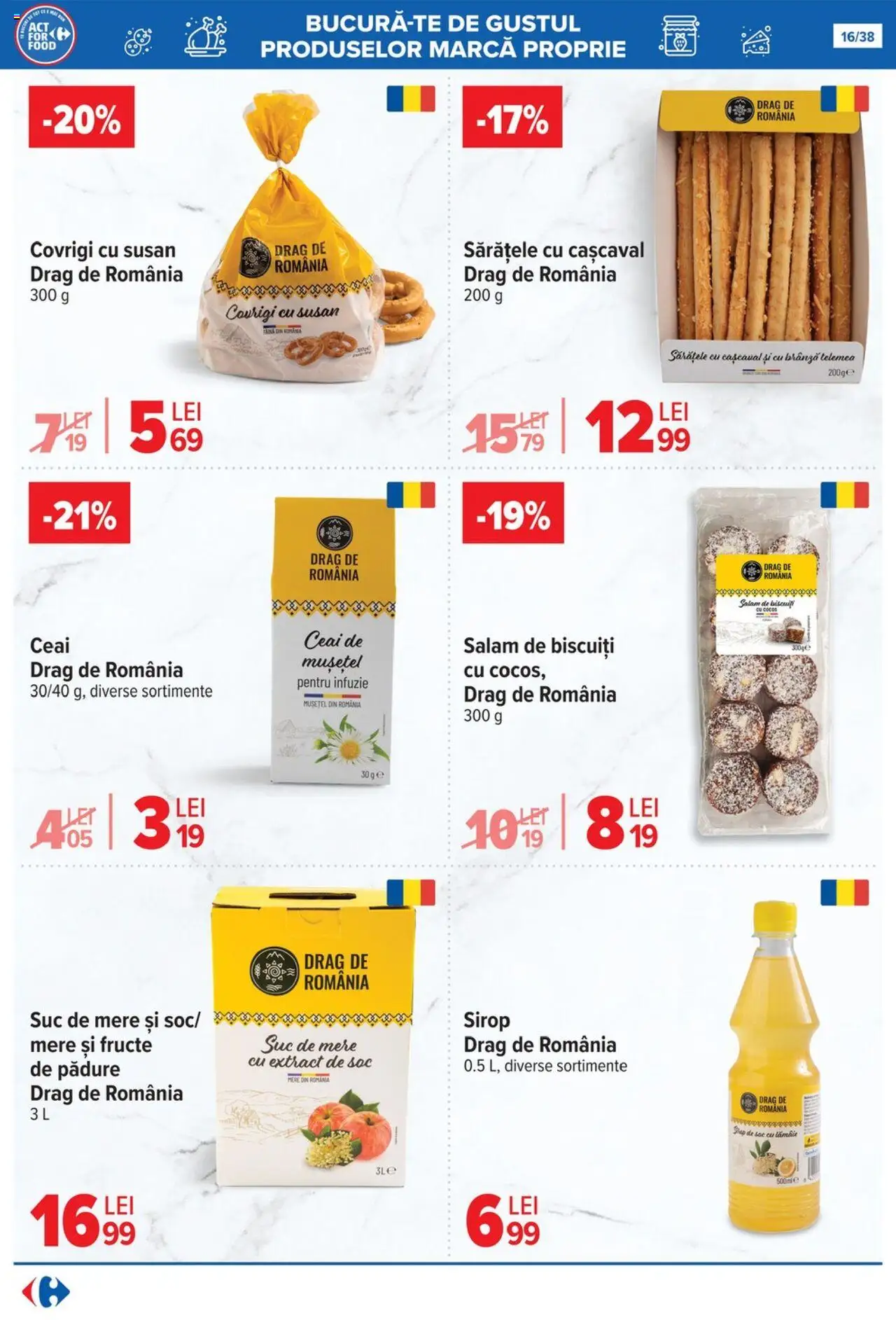 Catalog Carrefour 15 - 27 Octombrie 2025 | Pagina 16 | Produse: Cașcaval, Salam, Suc, Fructe