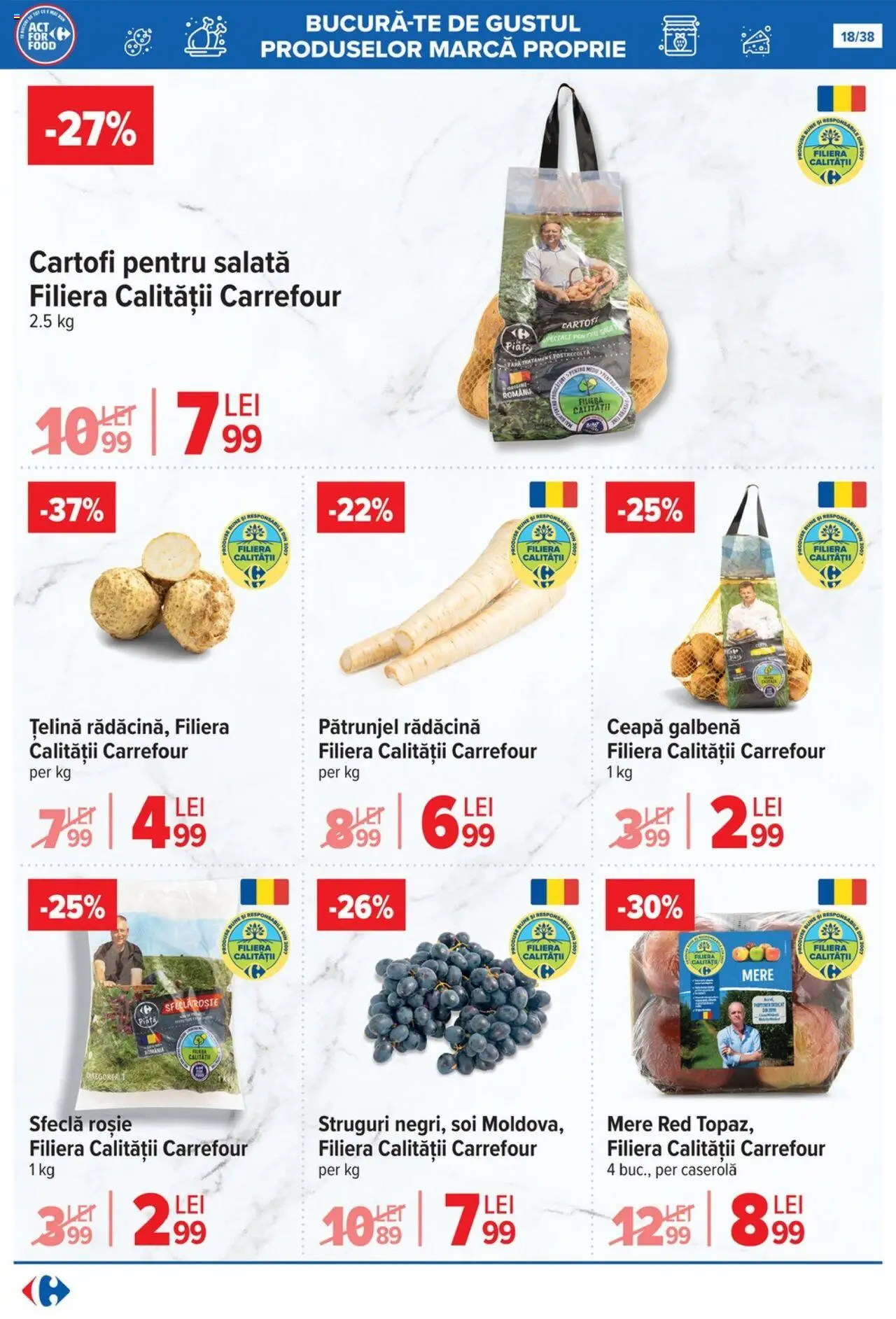 Catalog Carrefour 15 - 27 Octombrie 2025 | Pagina 18 | Produse: Struguri, Țelină, Salată, Sfeclă
