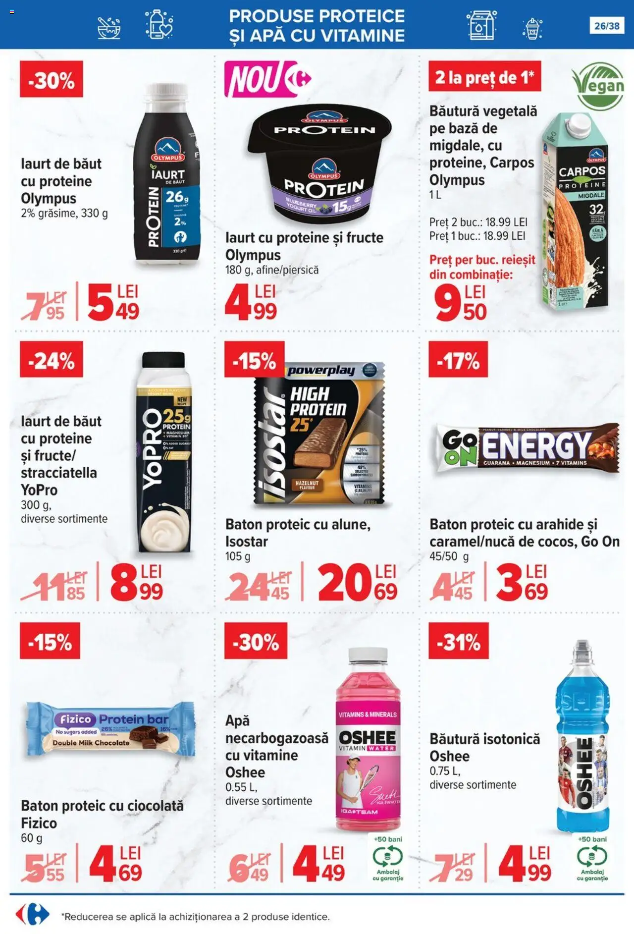 Catalog Carrefour 15 - 27 Octombrie 2025 | Pagina 26 | Produse: Arahide, Migdale, Apă cu vitamine, Apă