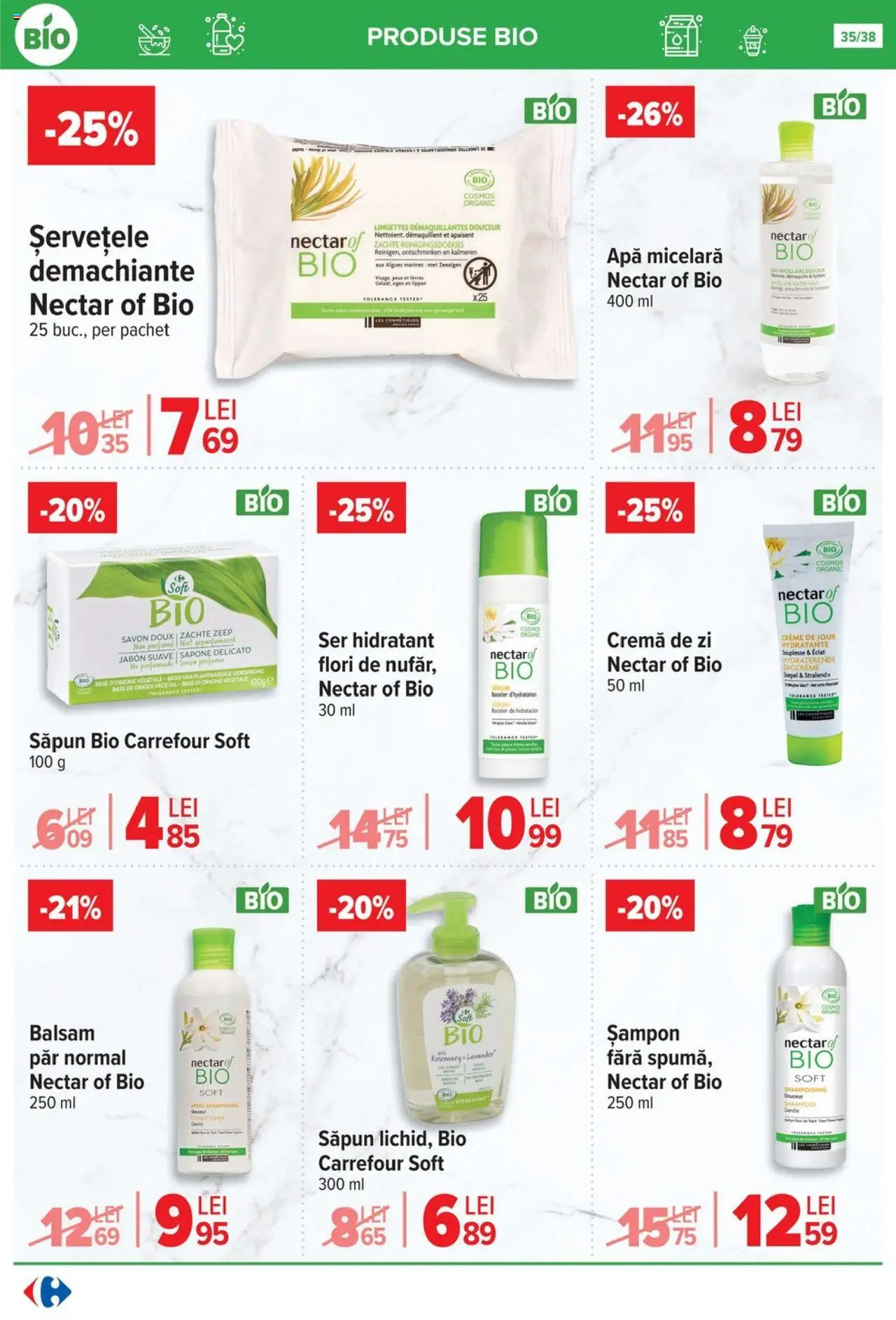 Catalog Carrefour 15 - 27 Octombrie 2025 | Pagina 35 | Produse: Serum, Cremă de zi, Cremă, Apă
