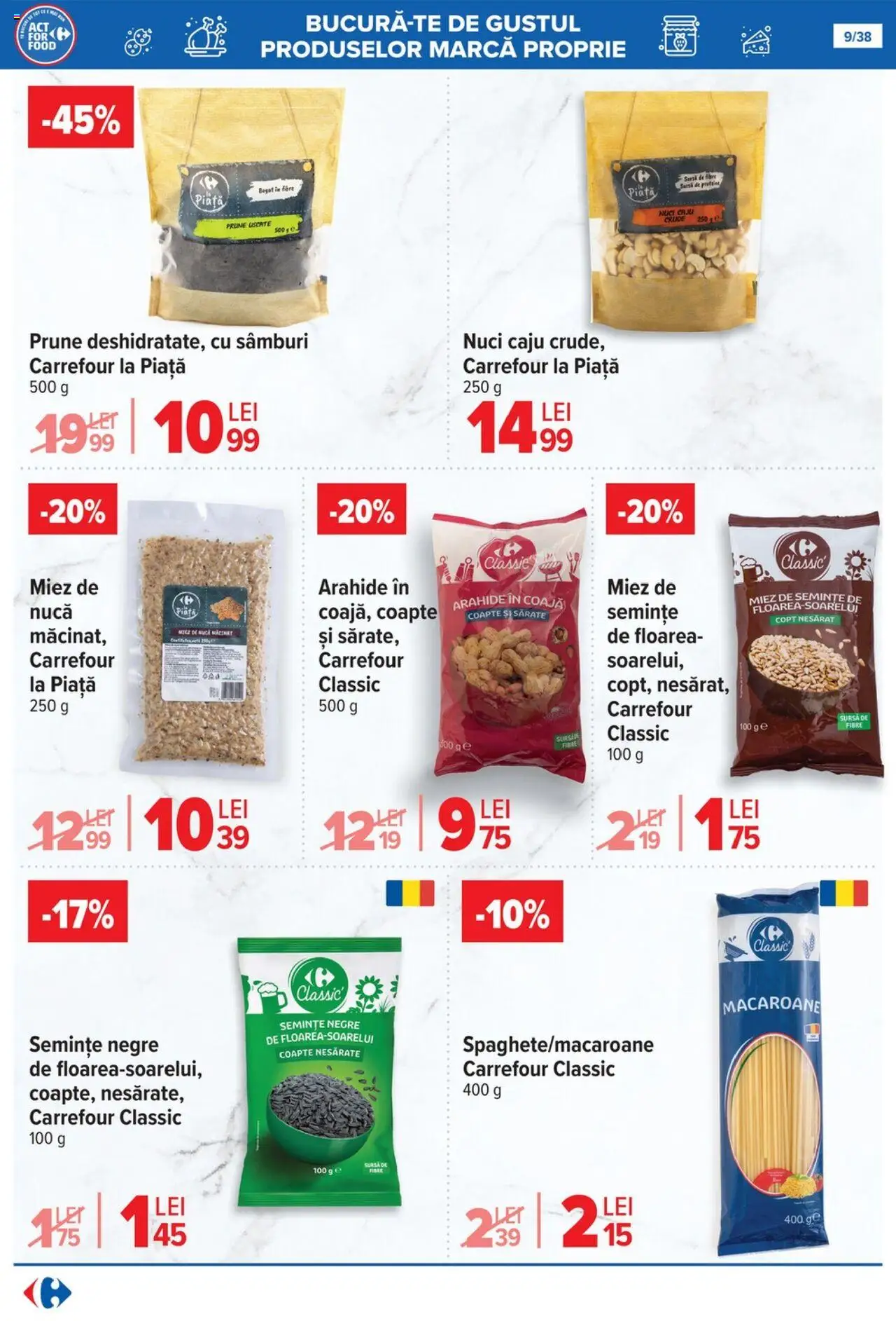Catalog Carrefour 15 - 27 Octombrie 2025 | Pagina 9 | Produse: Arahide, Semințe, Caju, Nuci