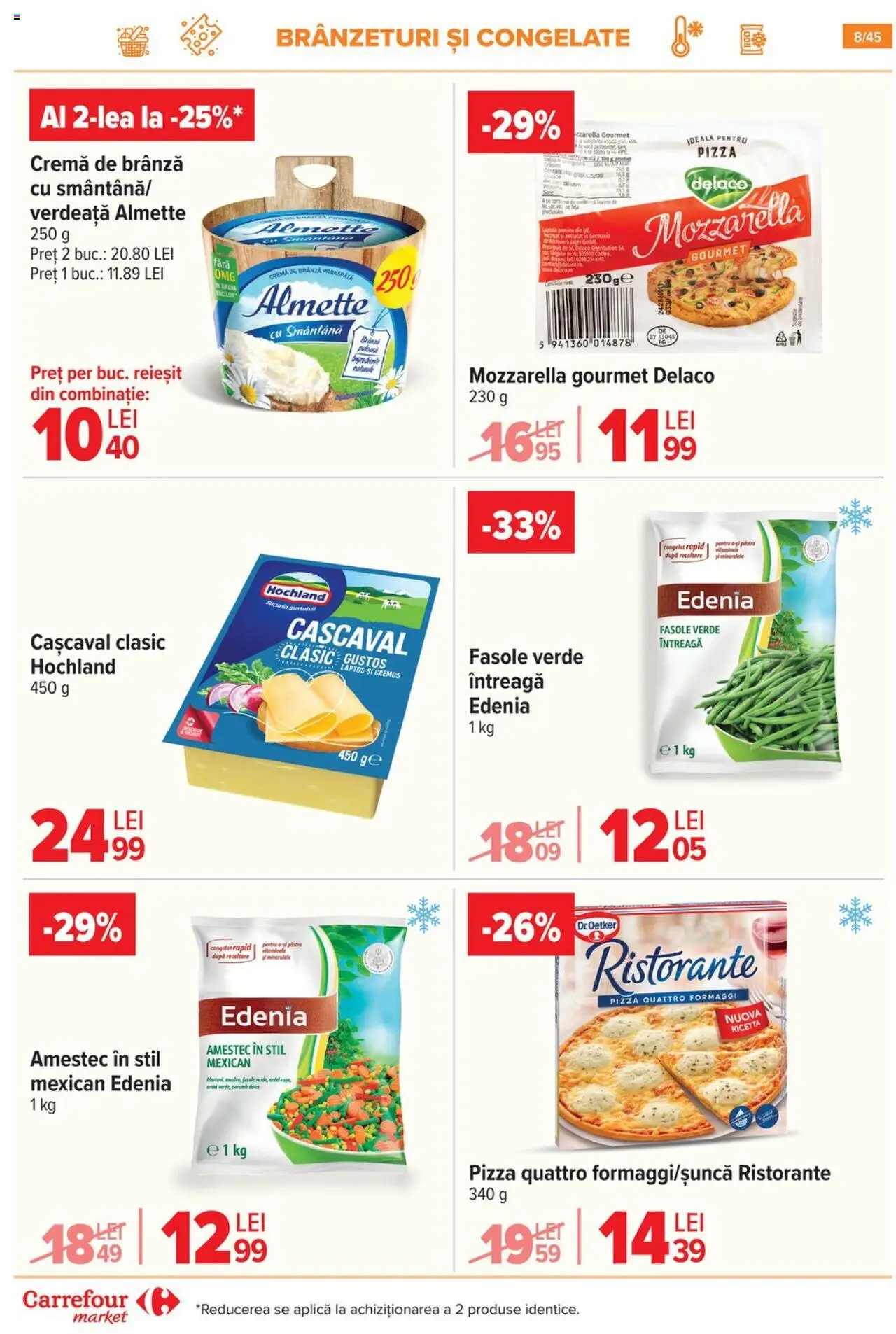Catalog Carrefour 15 - 27 Octombrie 2025 | Pagina 11 | Produse: Cașcaval, Mozzarella, Fasole verde, Sare