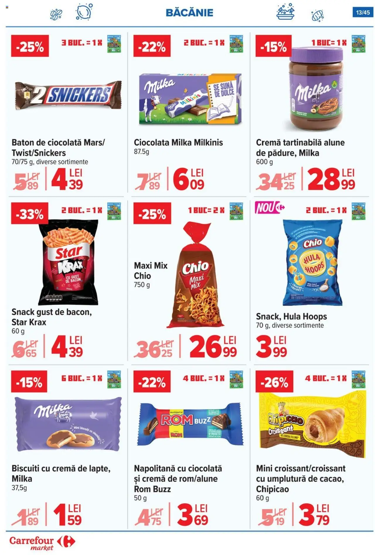 Catalog Carrefour 15 - 27 Octombrie 2025 | Pagina 16 | Produse: Alune, Cremă, Rom, Biscuiți