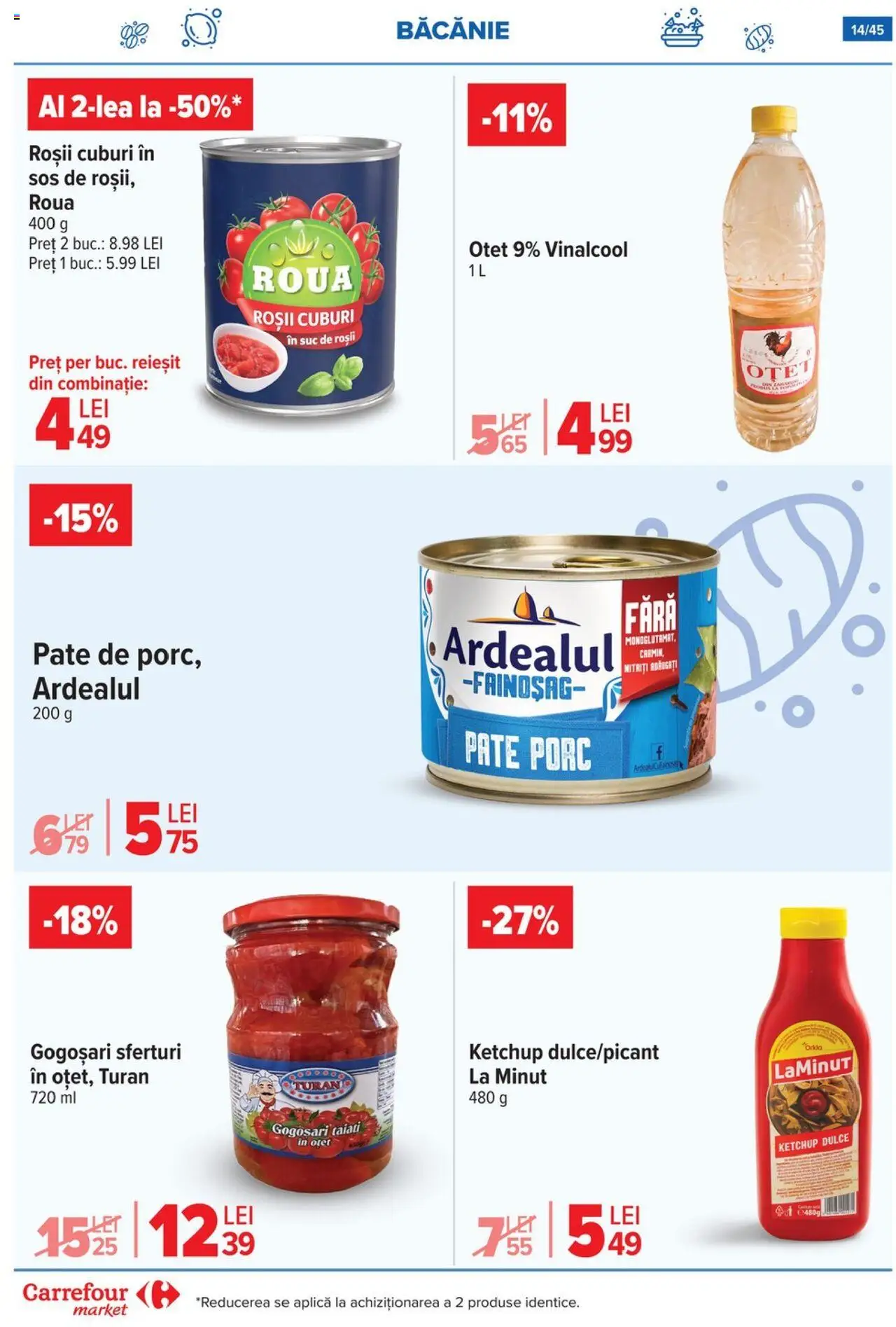 Catalog Carrefour 15 - 27 Octombrie 2025 | Pagina 17 | Produse: Oțet, Suc, Roșii, Ketchup