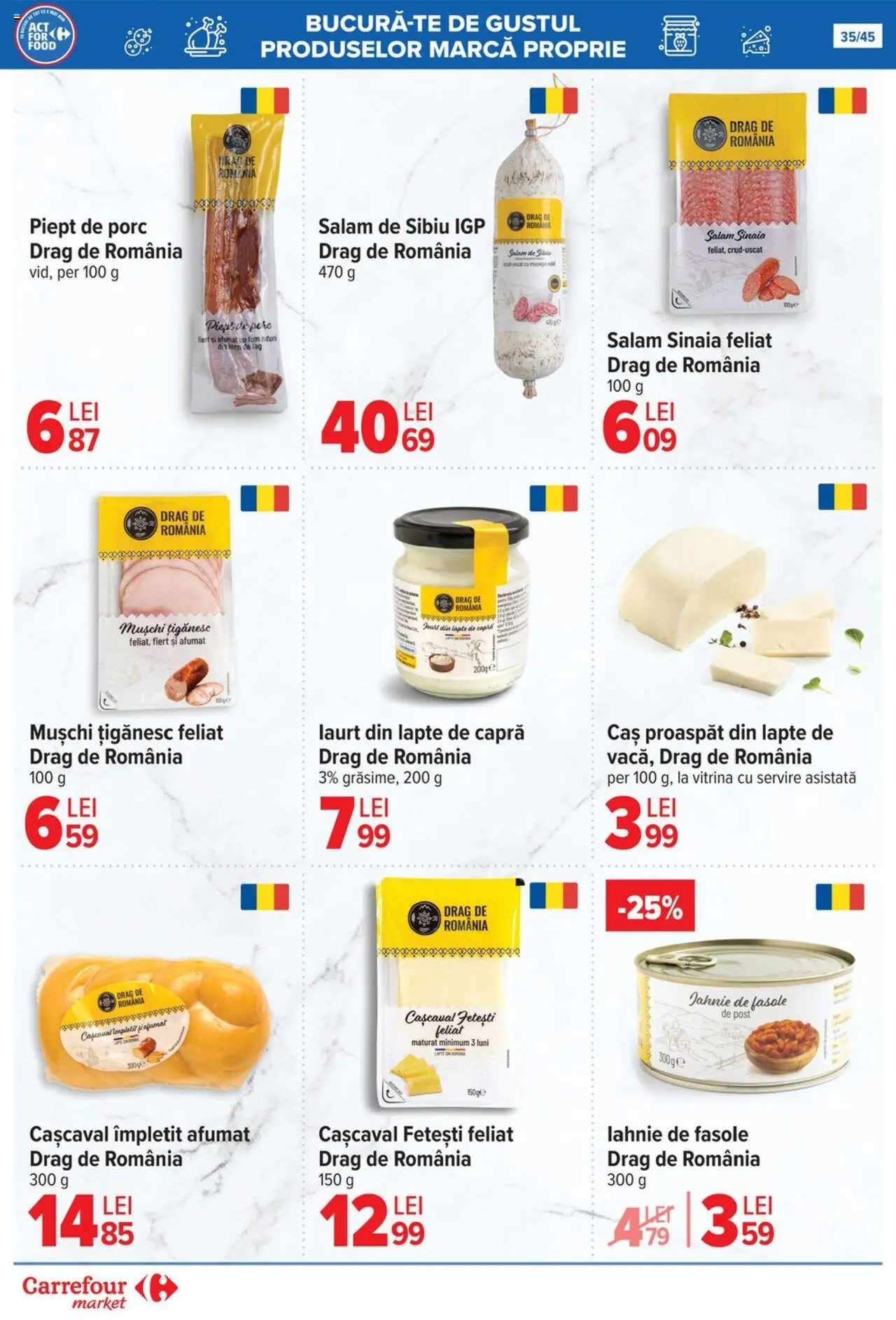 Catalog Carrefour 15 - 27 Octombrie 2025 | Pagina 38 | Produse: Vitrină, Cașcaval, Lapte, Salam