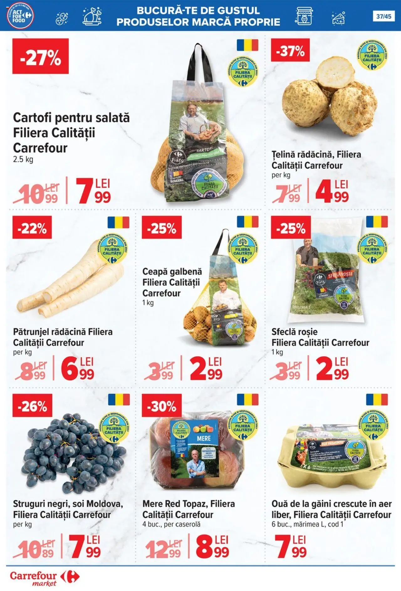 Catalog Carrefour 15 - 27 Octombrie 2025 | Pagina 40 | Produse: Ouă, Mere, Salată, Cartofi