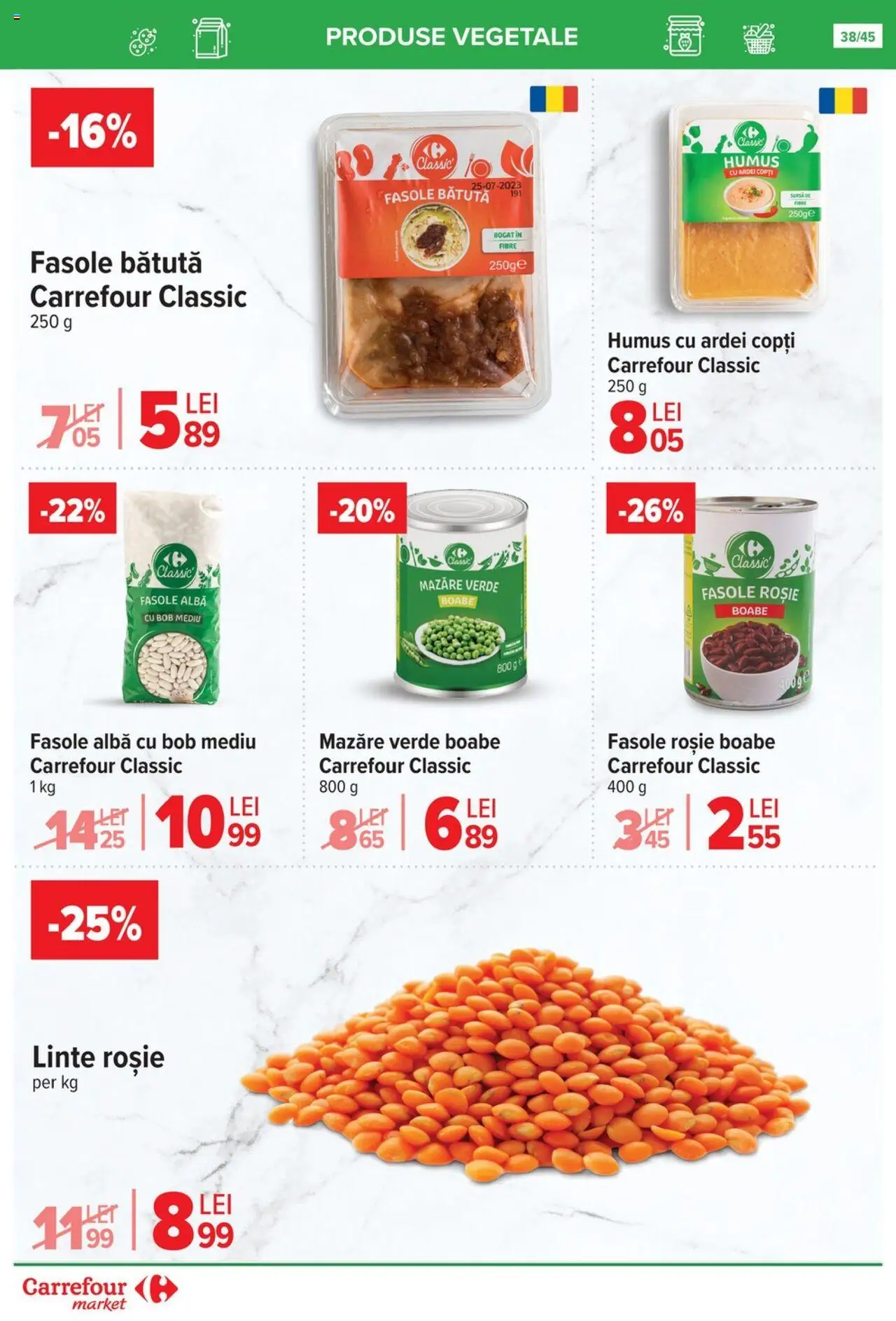 Catalog Carrefour 15 - 27 Octombrie 2025 | Pagina 41 | Produse: Mazăre, Ardei, Humus, Fasole albă