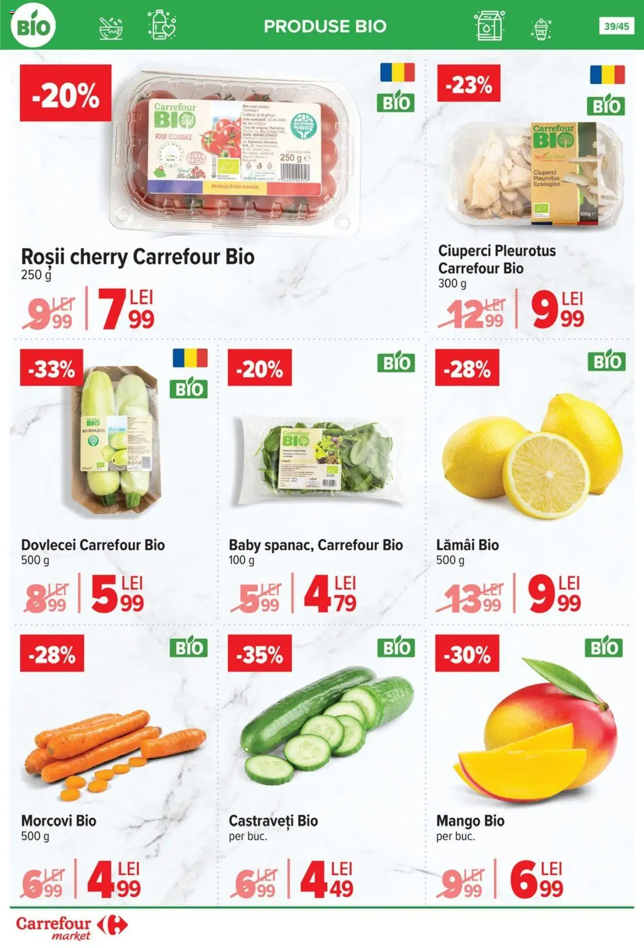 Catalog Carrefour 15 - 27 Octombrie 2025 | Pagina 42 | Produse: Ciuperci, Morcovi, Castraveți, Mango