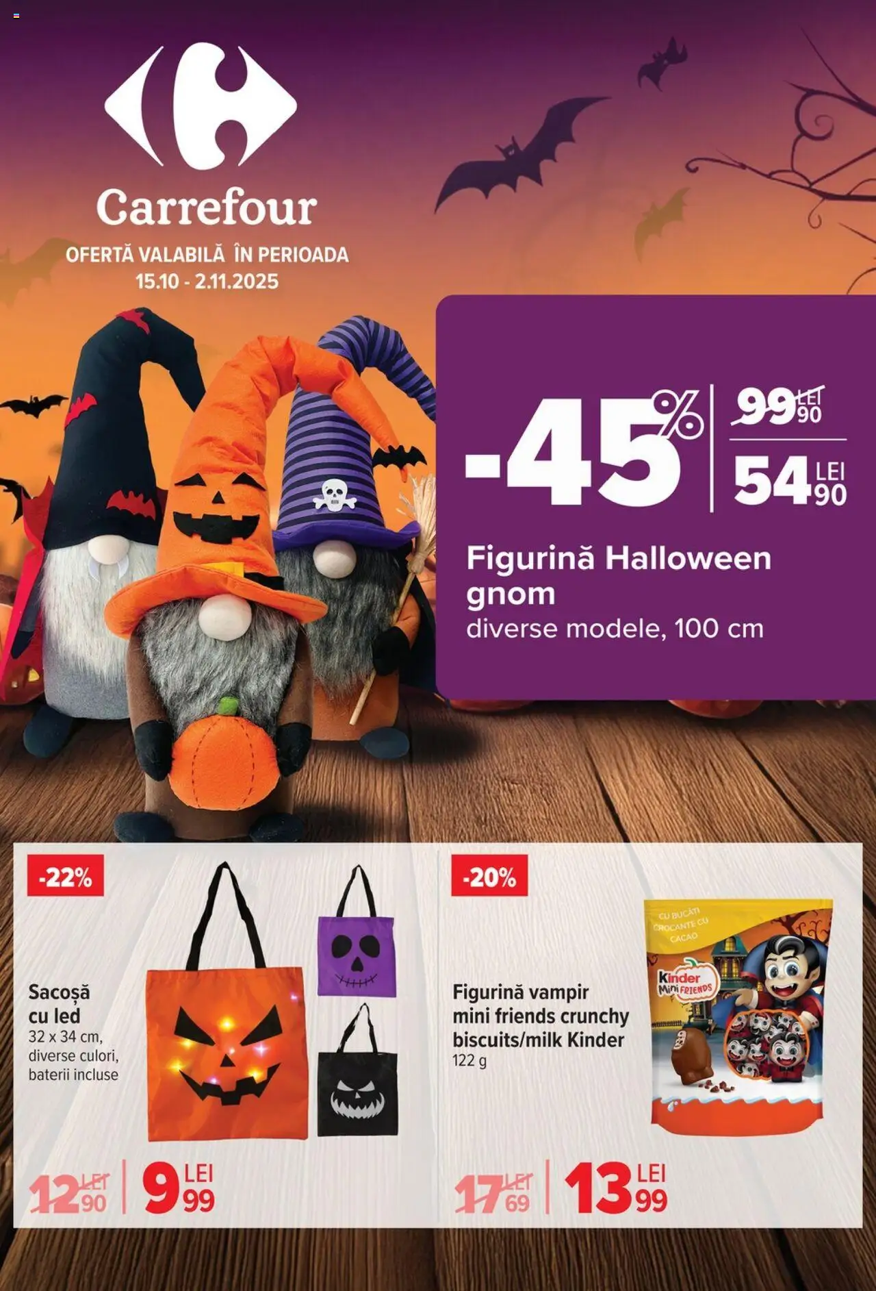 Catalog Carrefour 15 Octombrie - 1 Noiembrie 2025 | Pagina 1 | Produse: Babak, Baterii, Cacao