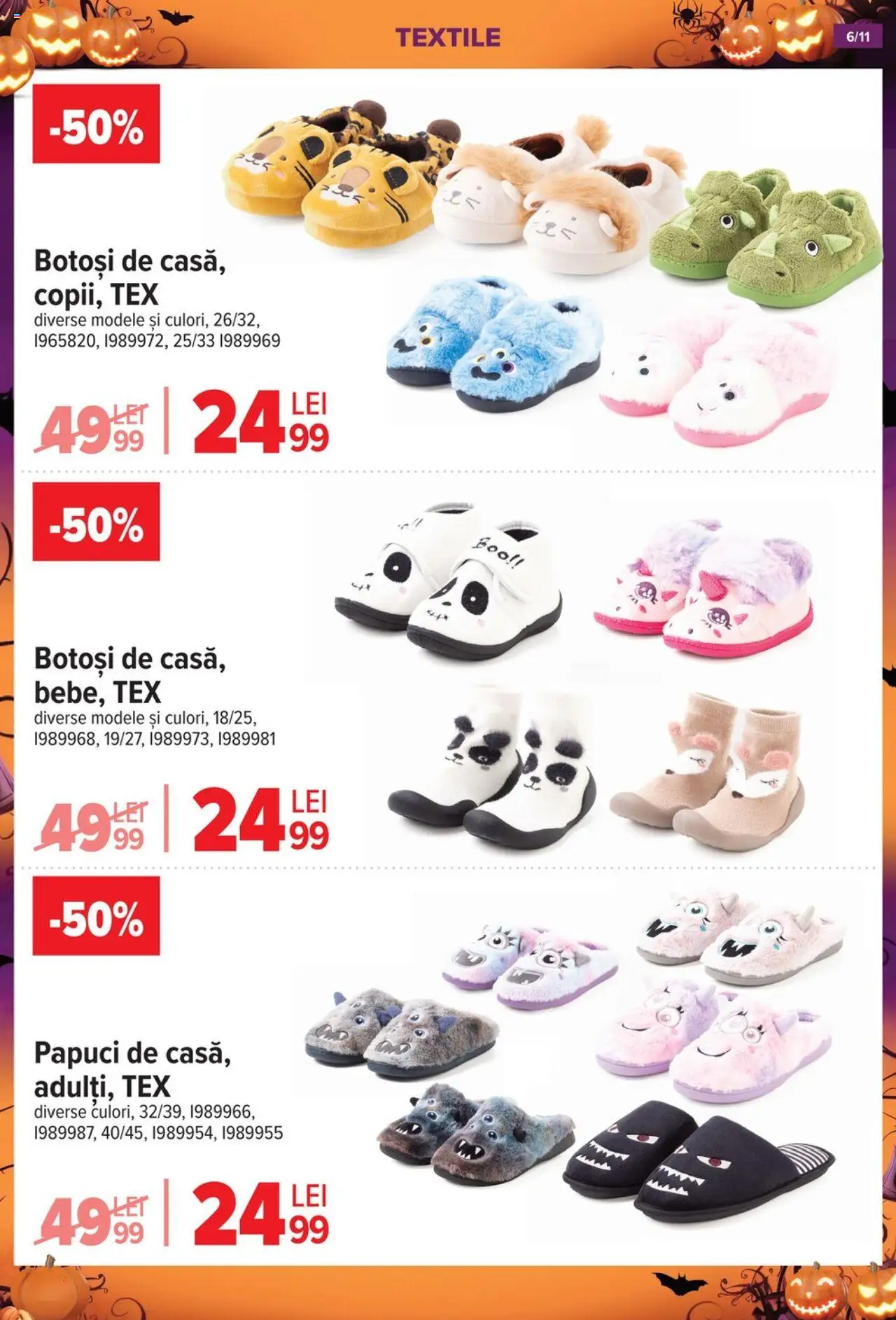 Catalog Carrefour 15 Octombrie - 1 Noiembrie 2025 | Pagina 6 | Produse: Papuci