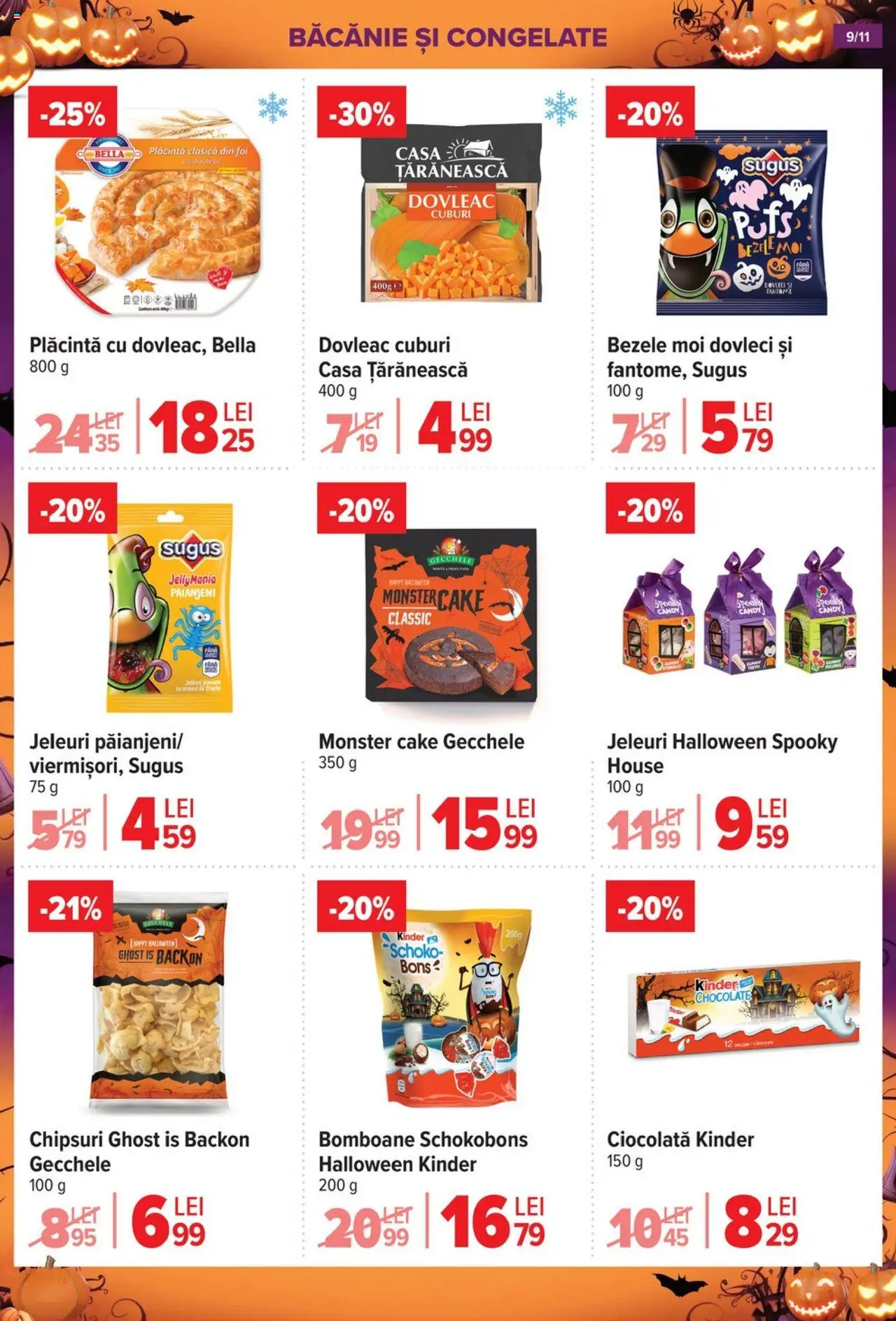 Catalog Carrefour 15 Octombrie - 1 Noiembrie 2025 | Pagina 9 | Produse: Dovleac, Plăcintă, Ciocolată, Jeleuri