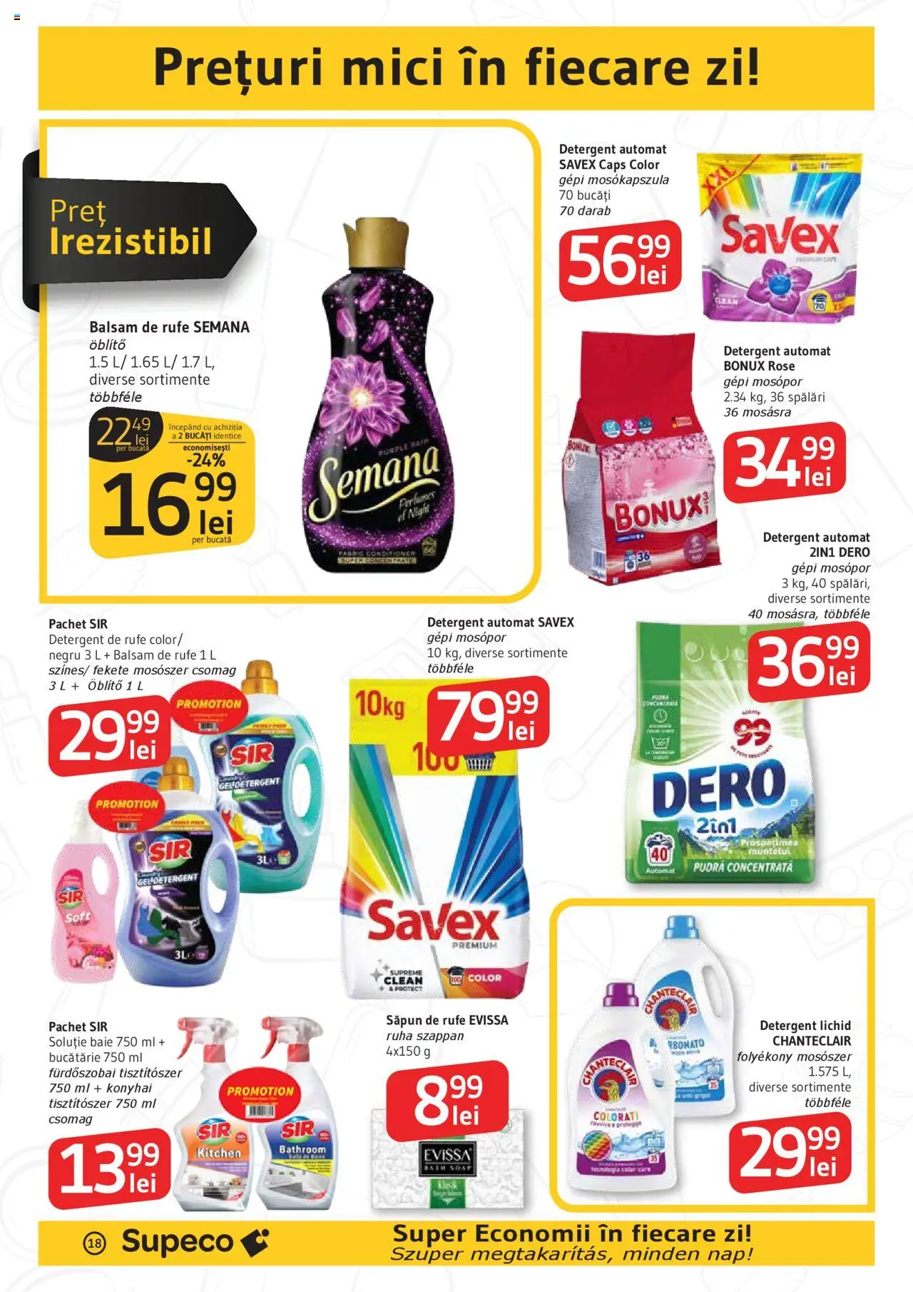 Catalog Supeco 16 - 28 Octombrie 2025 | Pagina 18 | Produse: Kedi Ödül Oyuncakları, Bucătărie, Pudră, Detergent
