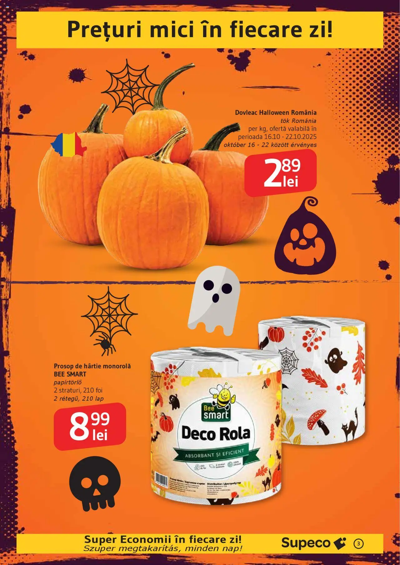 Catalog Supeco 16 - 28 Octombrie 2025 | Pagina 3 | Produse: Dovleac, Mici