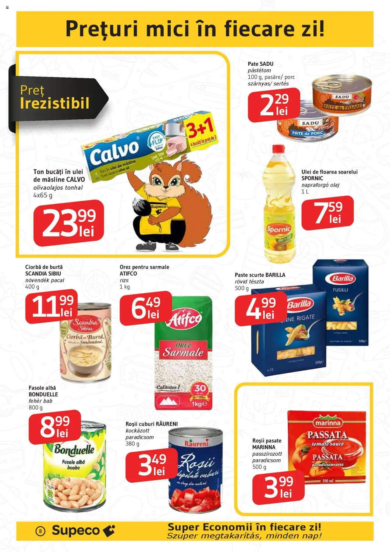 Catalog Supeco 16 - 28 Octombrie 2025 | Pagina 8 | Produse: Mici, Ulei, Roșii, Paste