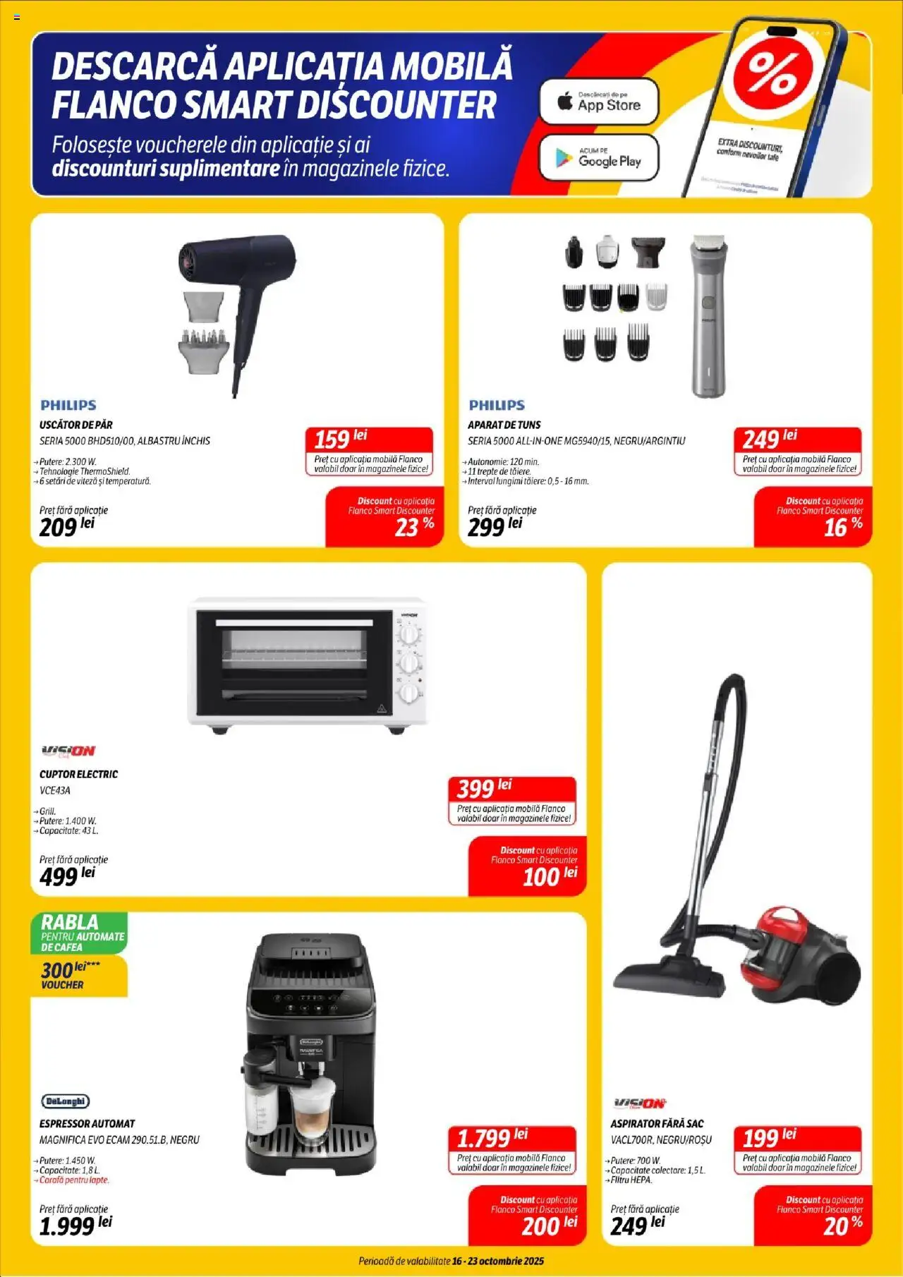Catalog Flanco 16 - 22 Octombrie 2025 | Pagina 12 | Produse: Enginar, Aspirator, Uscător De Păr, Cafea
