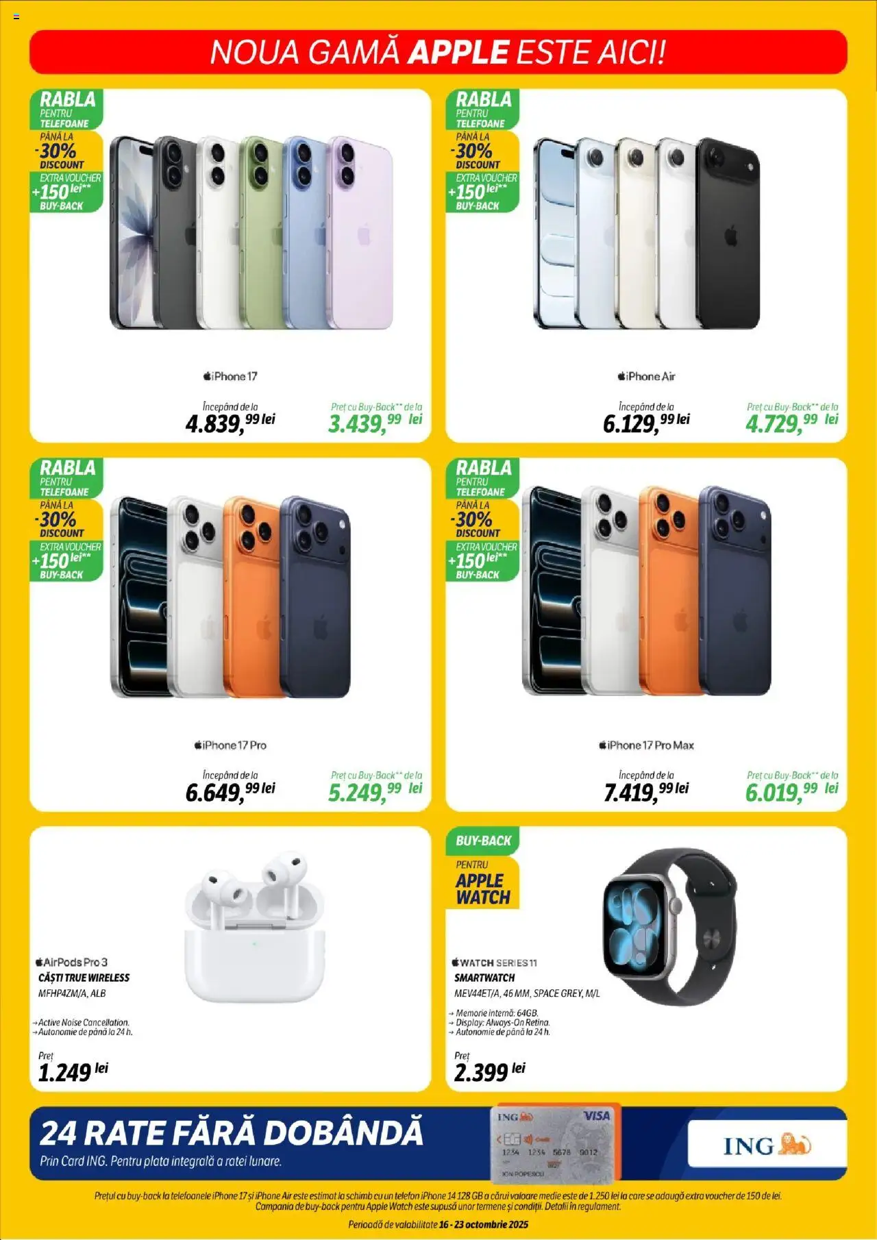Catalog Flanco 16 - 22 Octombrie 2025 | Pagina 17 | Produse: Telefon, Memorie, Smartwatch, Apple