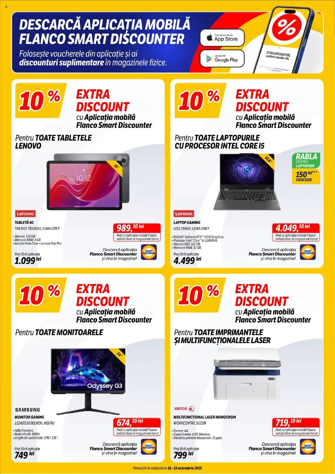 Catalog Flanco 16 - 22 Octombrie 2025 | Pagina 2 | Produse: Memorie, Tabletă, Monitor, Rață