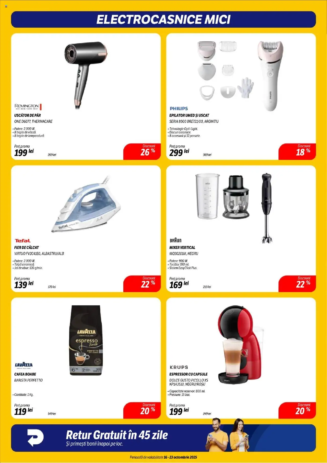 Catalog Flanco 16 - 22 Octombrie 2025 | Pagina 23 | Produse: Espressor, Uscător, Mixer, Mici