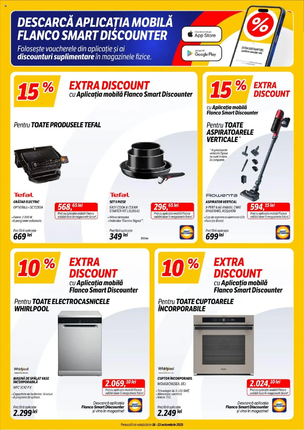 Catalog Flanco 16 - 22 Octombrie 2025 | Pagina 3 | Produse: Mașină De Spălat, Cuptor, Mașină De Spălat Vase, Grătar