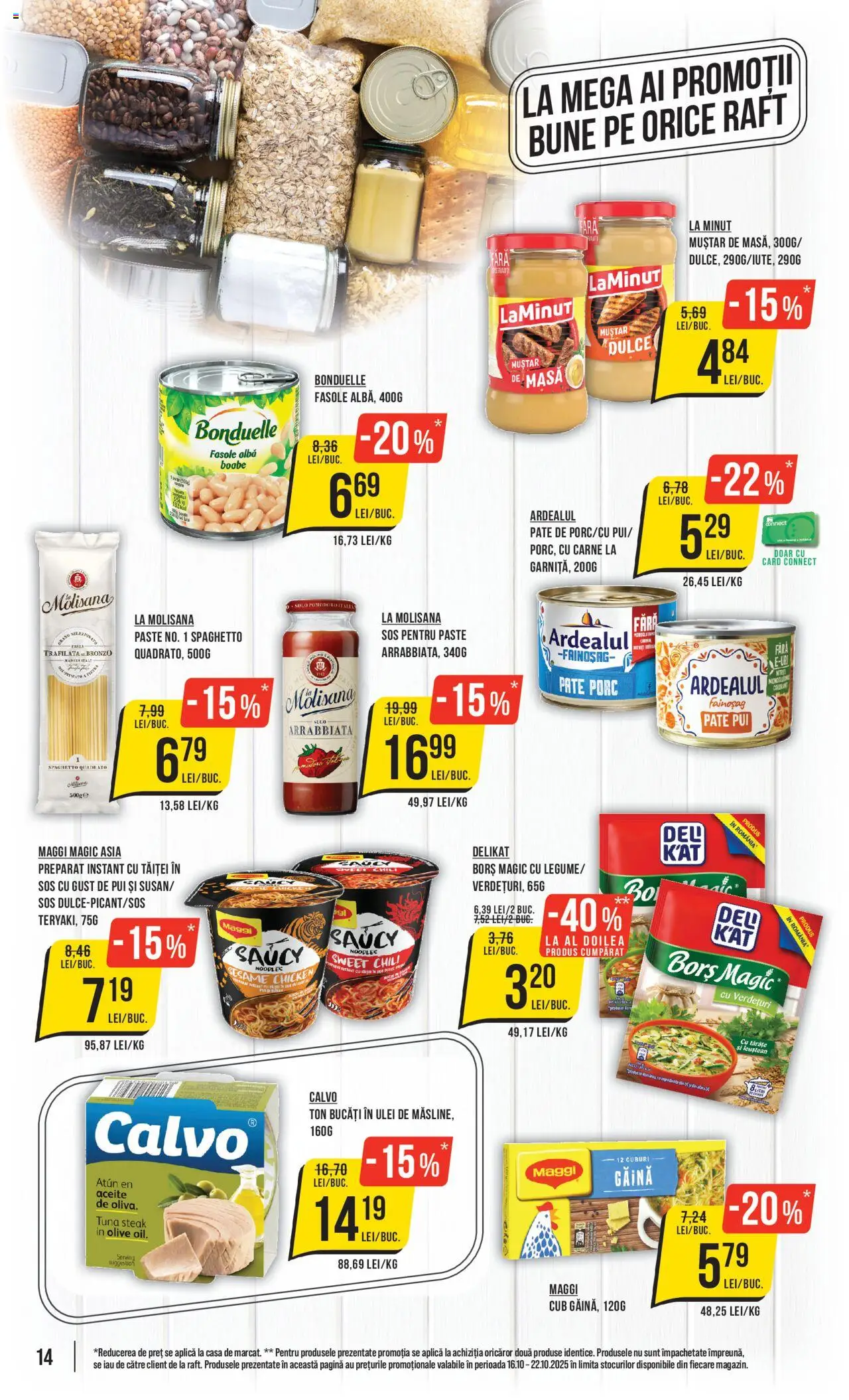 Catalog Mega Image 16 - 21 Octombrie 2025 | Pagina 14 | Produse: Raft, Masă, Borș, Noodles